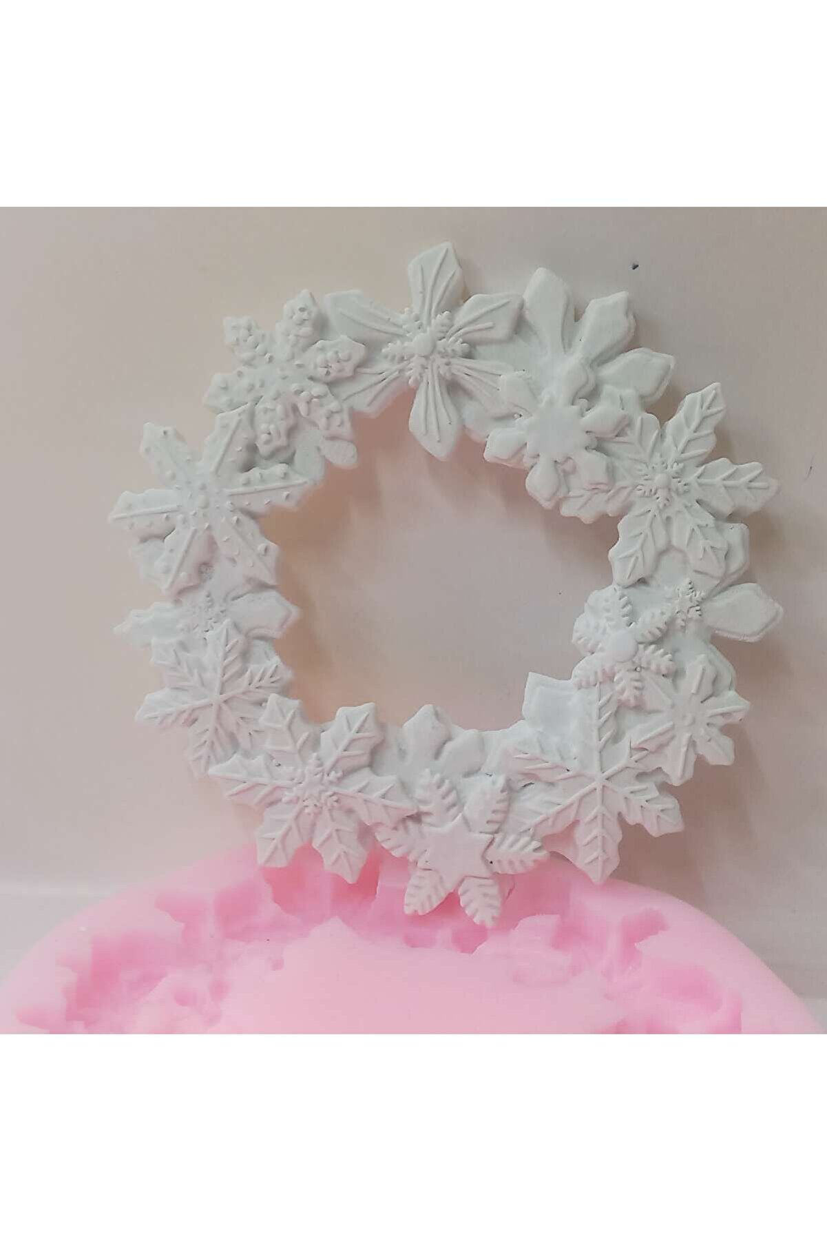 Kalıpcınızburada Noel  Çelenk Si̇li̇kon Kalıp-K7702