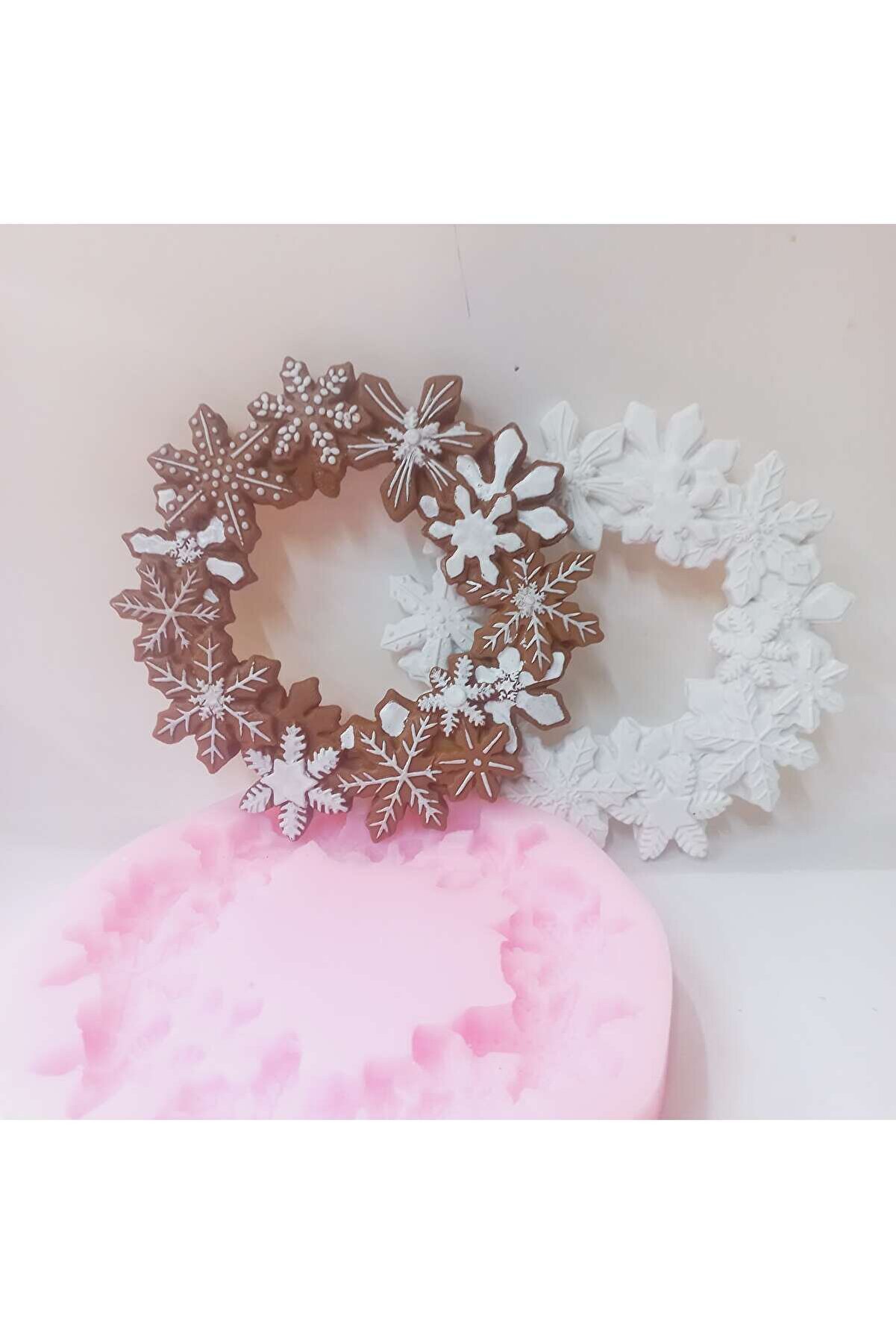 Kalıpcınızburada Noel  Çelenk Si̇li̇kon Kalıp-K7702