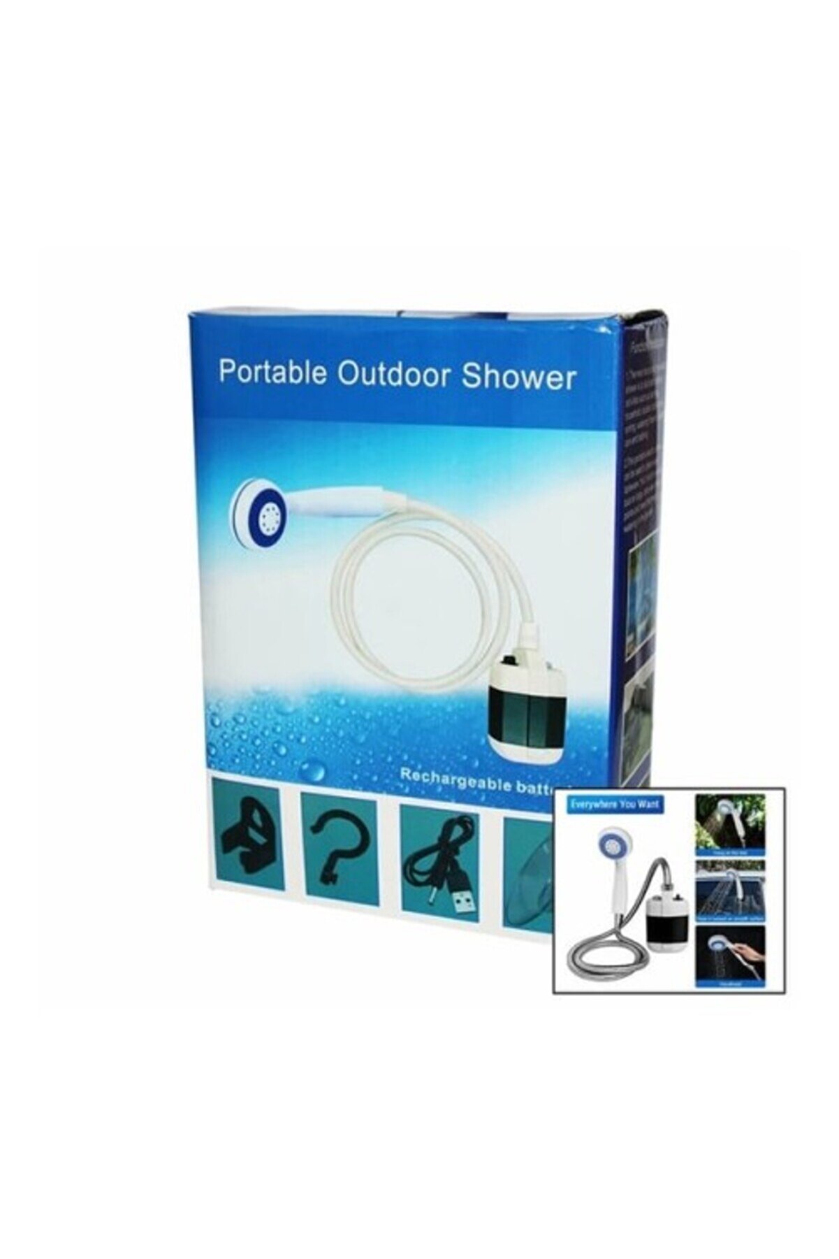 Taşınabi̇li̇r Duş Seti̇ – Pompalı Ve Şarjlı