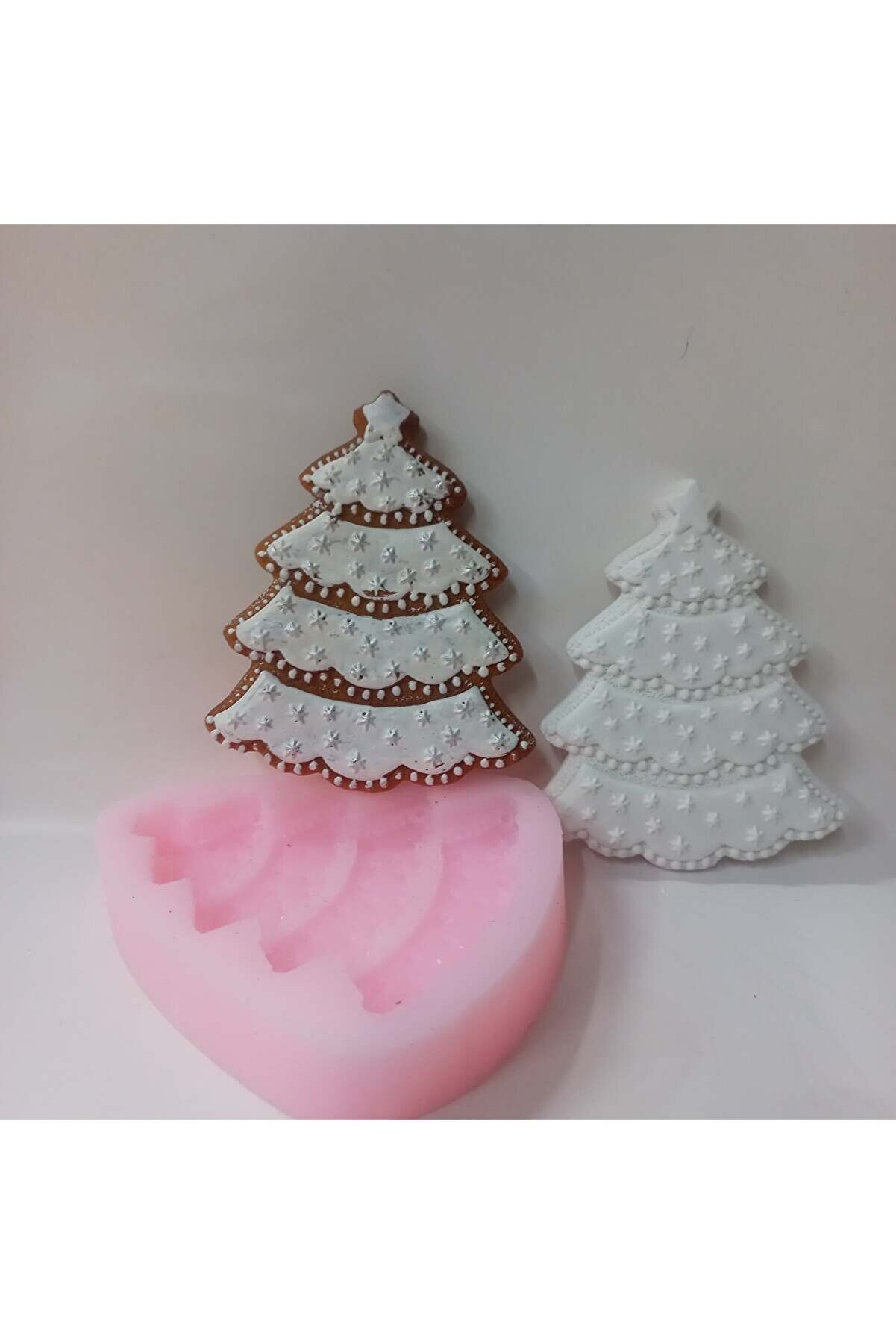Kalıpcınızburada Noel Ağaç  Süsü Si̇li̇kon Kalıp - K7704