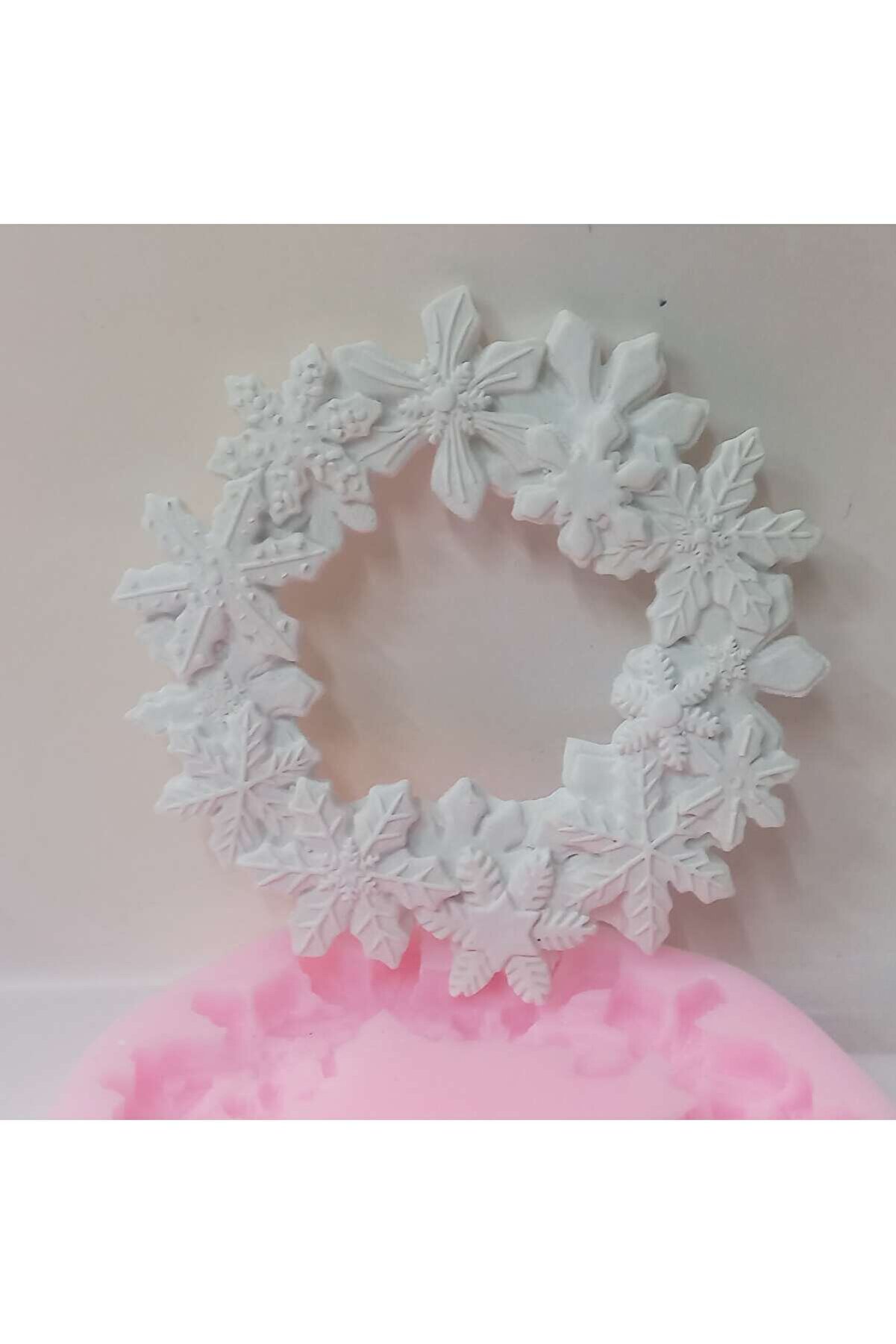 Kalıpcınızburada Noel  Çelenk Si̇li̇kon Kalıp-K7702