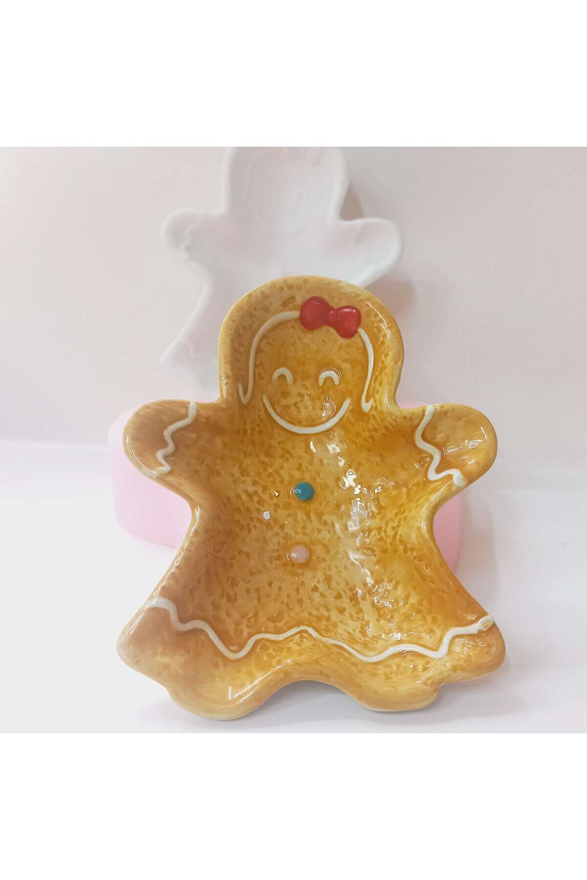 Kalıpcınızburada Kurabi̇ye Kız Tabak Si̇li̇kon Kalıp