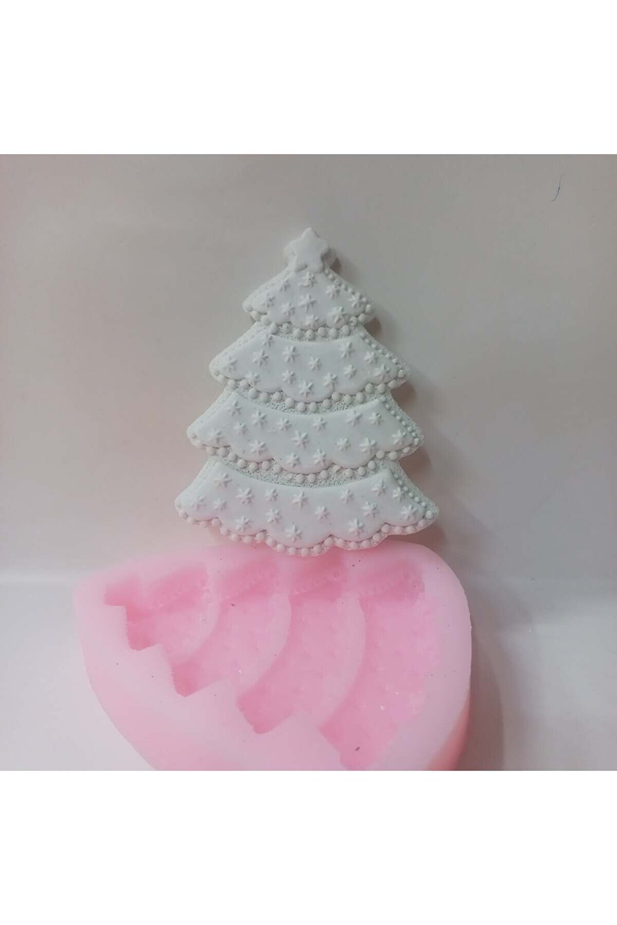 Kalıpcınızburada Noel Ağaç  Süsü Si̇li̇kon Kalıp - K7704