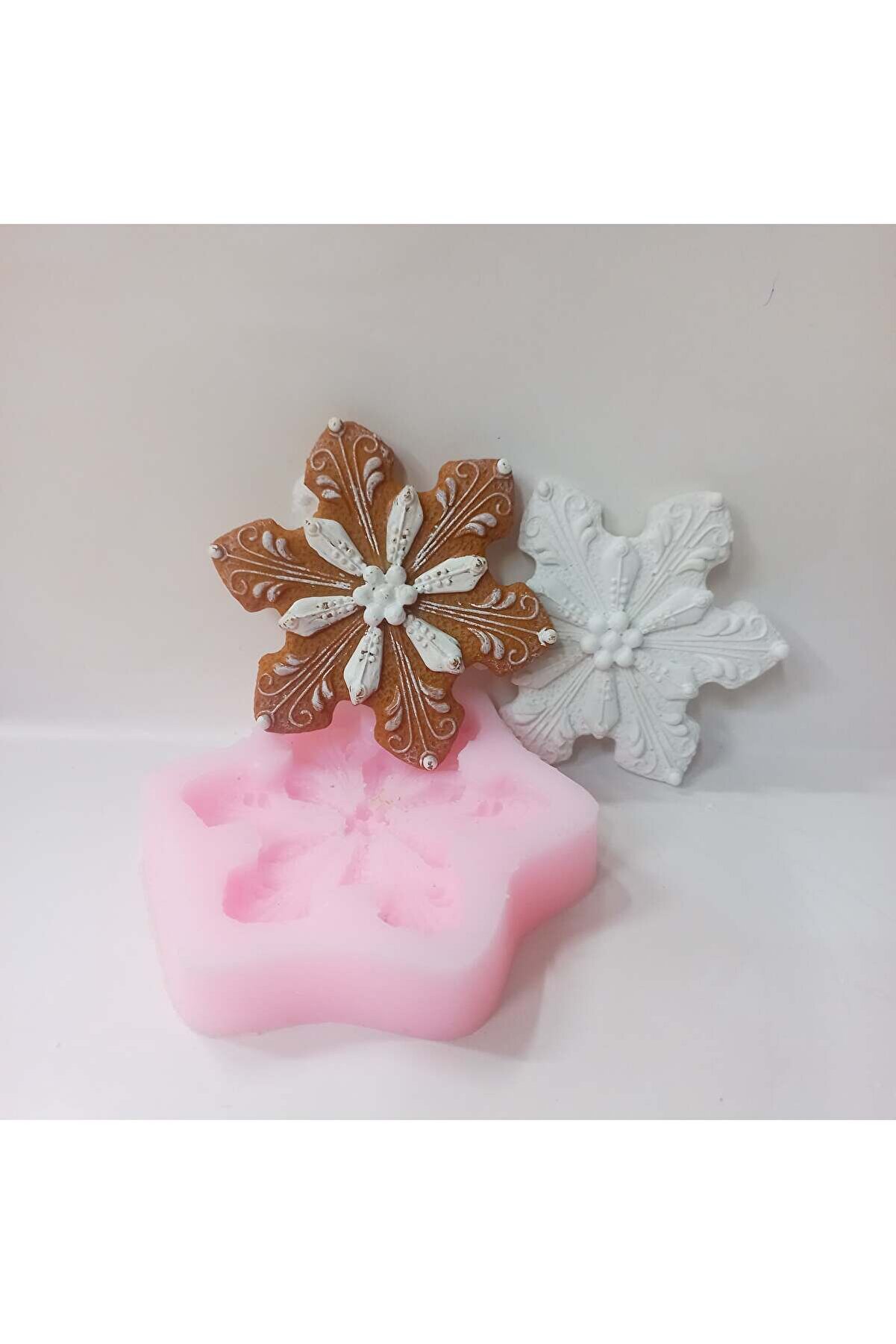 Kalıpcınızburada Kar Tanesi̇ Si̇li̇kon Kalıp-K7703