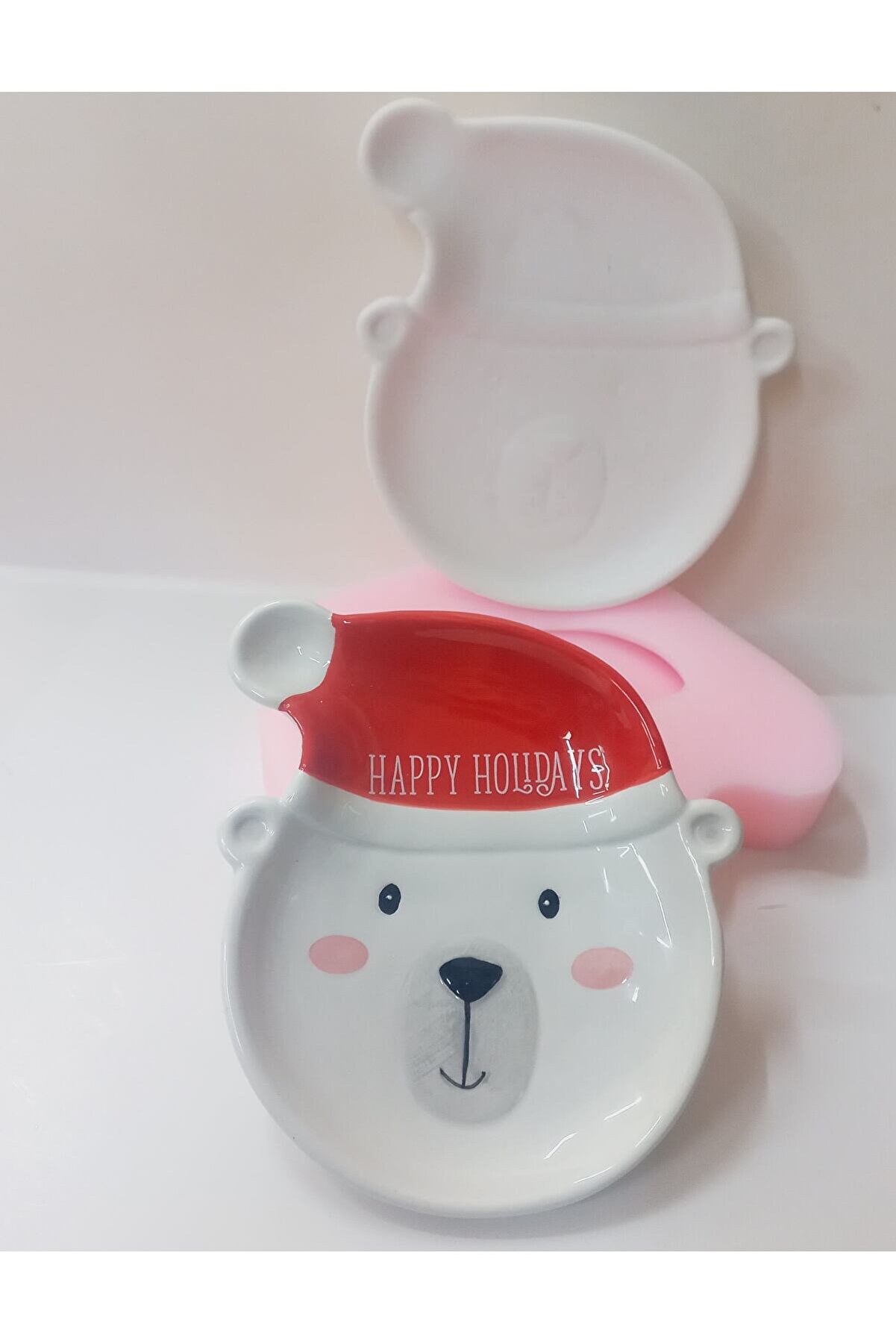 Kalıpcınızburada Noel Ayıcık Tabak Si̇li̇kon Kalıp -K7687