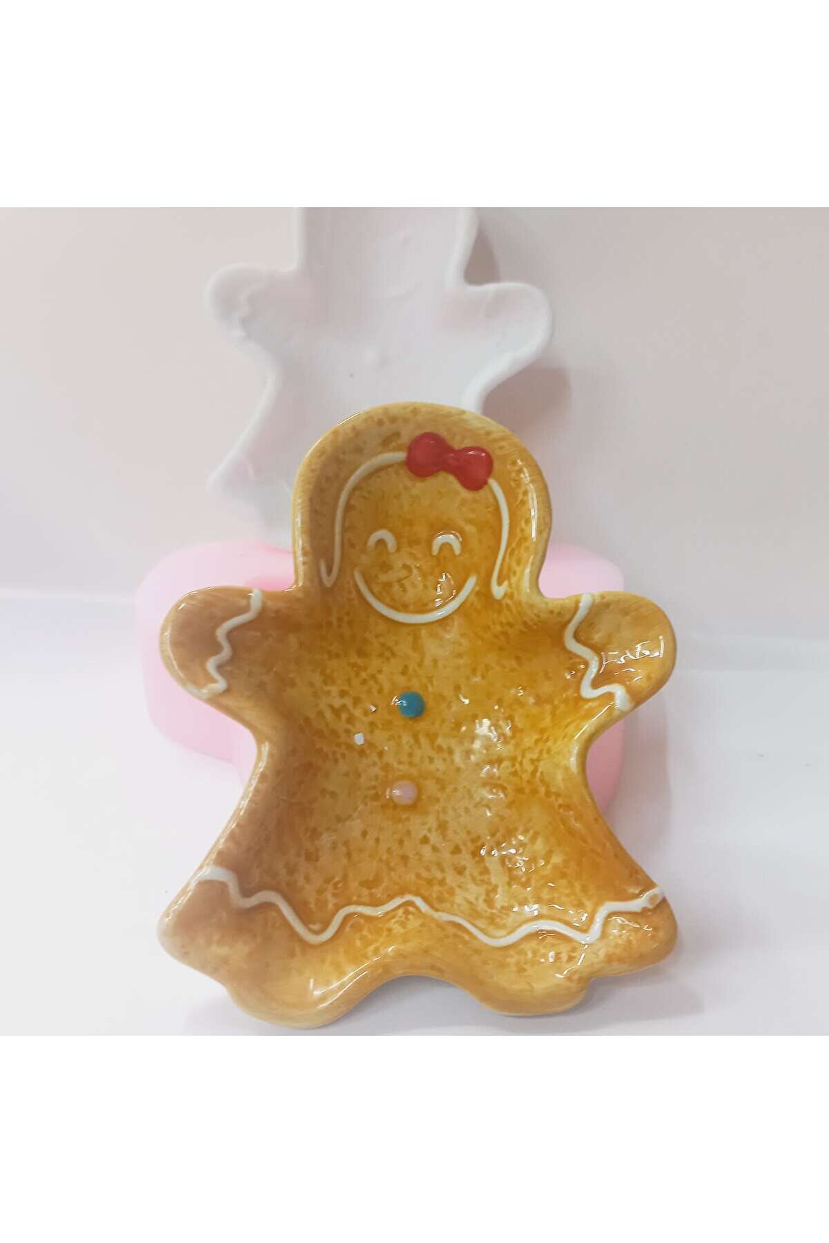 Kalıpcınızburada Kurabi̇ye Kız Tabak Si̇li̇kon Kalıp