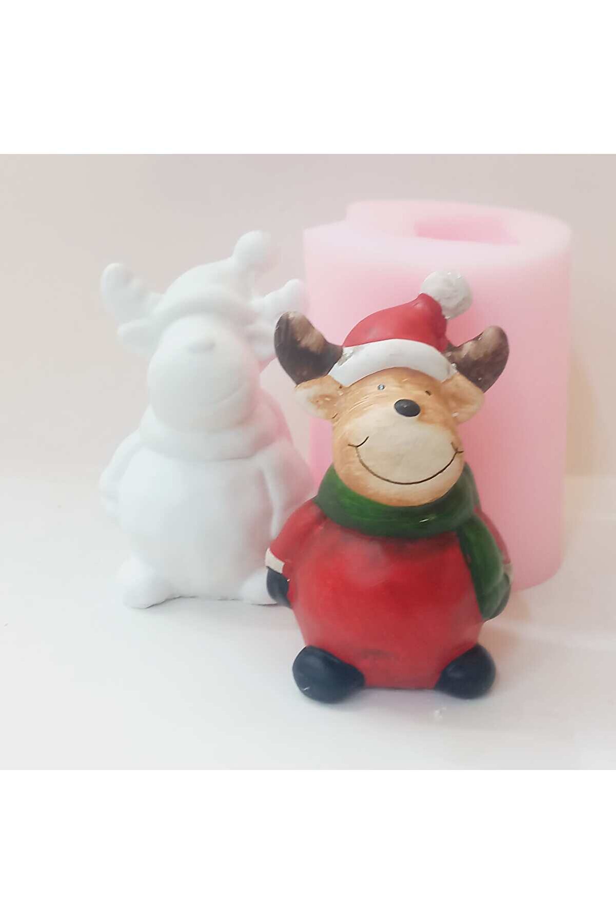 Kalıpcınızburada Noel Geyi̇k Si̇li̇kon Kalıp -K7685