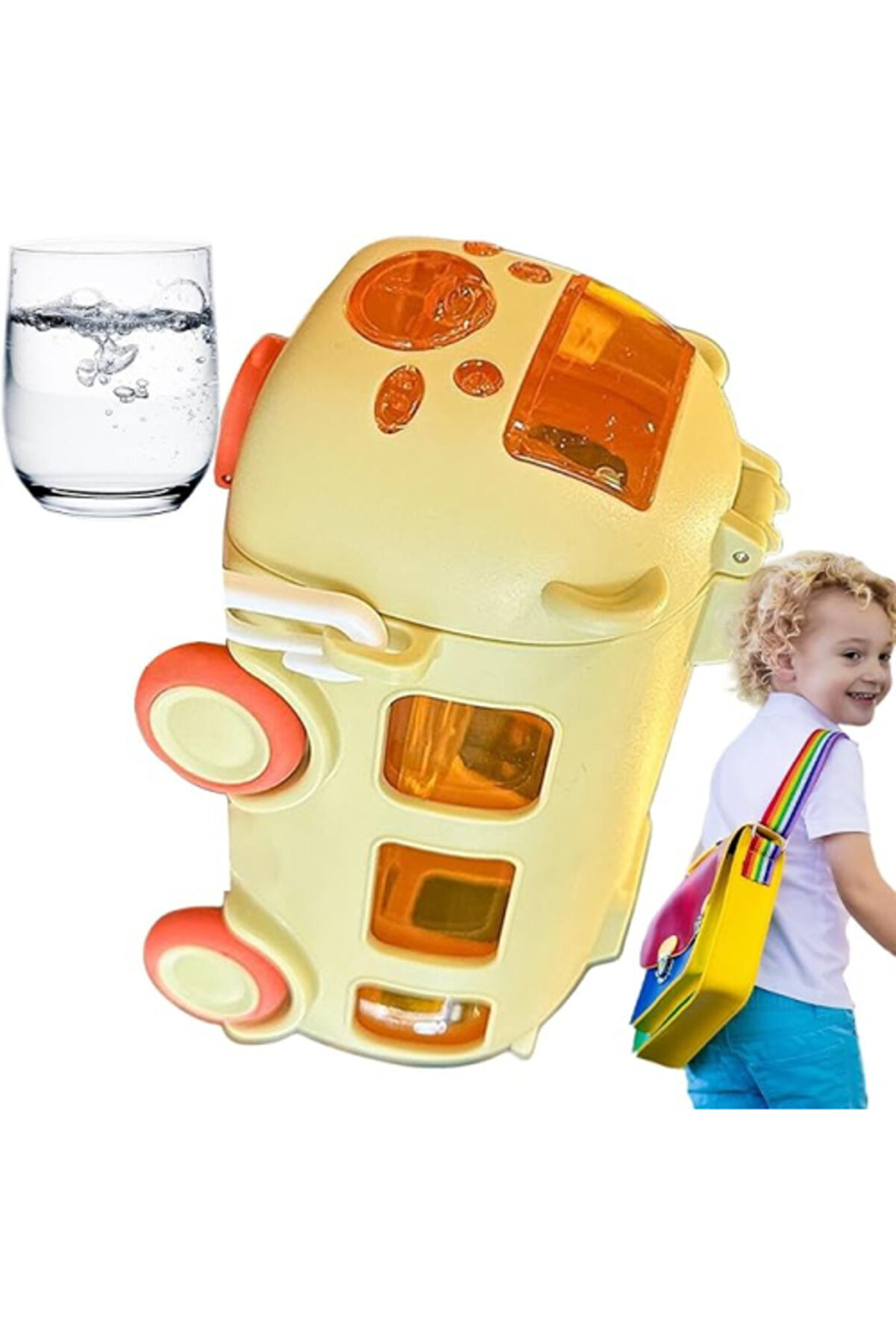 evimdeyokyok Otobüs Şeklinde Su Matarası