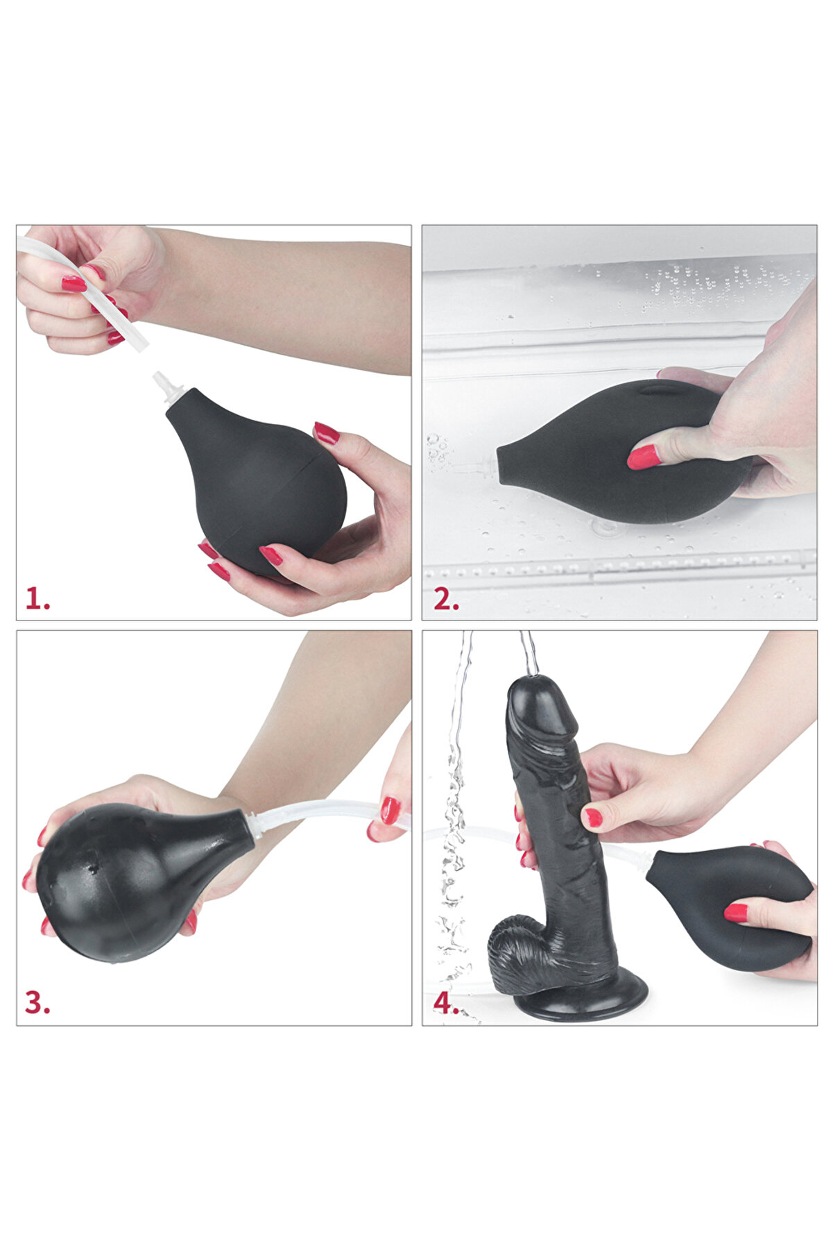 Meyrabest 11   Squi̇rt Extreme Di̇ldo - Black