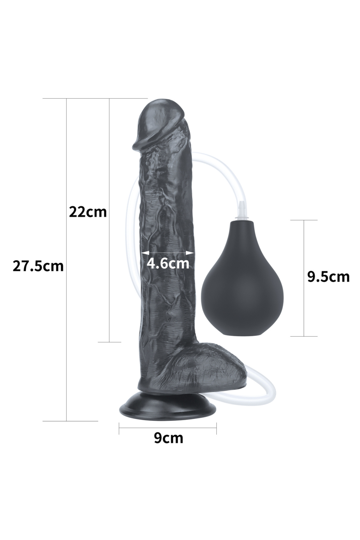 Meyrabest 11   Squi̇rt Extreme Di̇ldo - Black