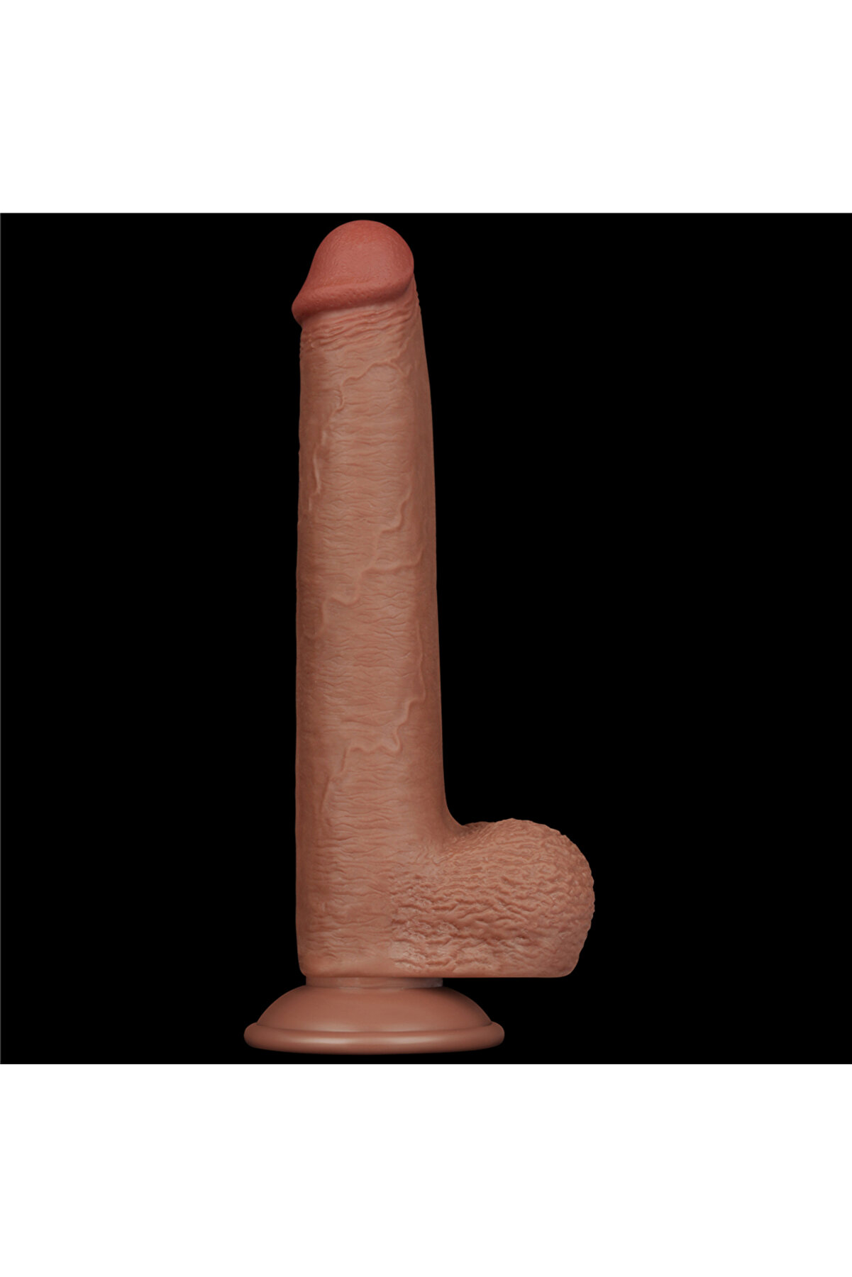 Meyrabest 9   Sli̇di̇ng Ski̇n Dual Layer Dong Brown Di̇ldo