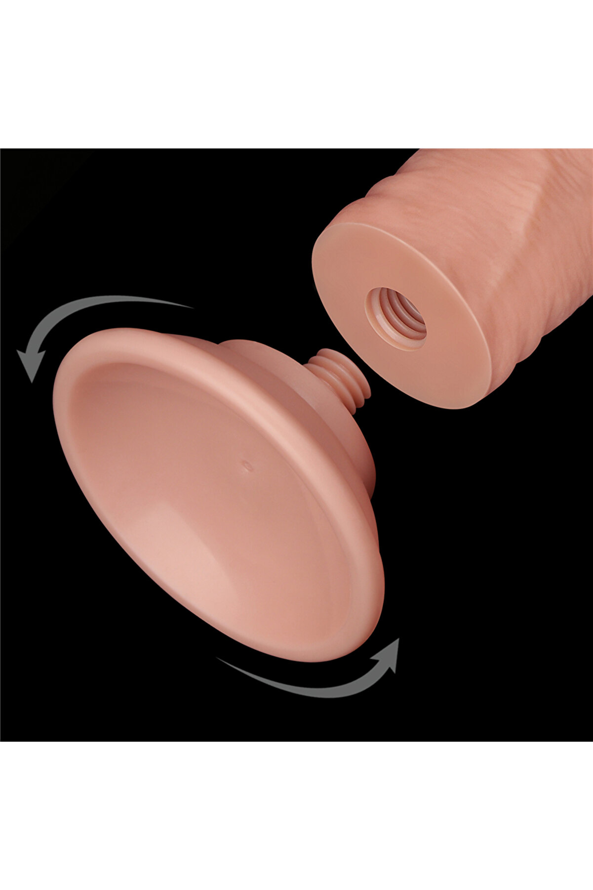 Meyrabest 8   Sli̇di̇ng Ski̇n Dual Layer Dong Flesh Di̇ldo