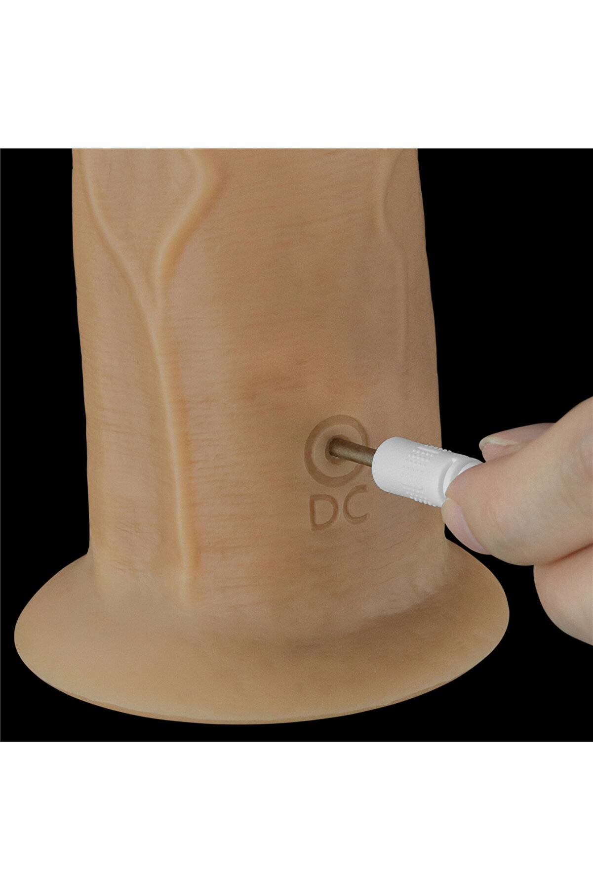 Meyrabest &Ccedil;i̇ft Katmanlı Plati̇n Si̇li̇kon Rotator Hareketli̇ Ti̇treşi̇mli̇ Uzaktan Kumandalı Di̇ldo