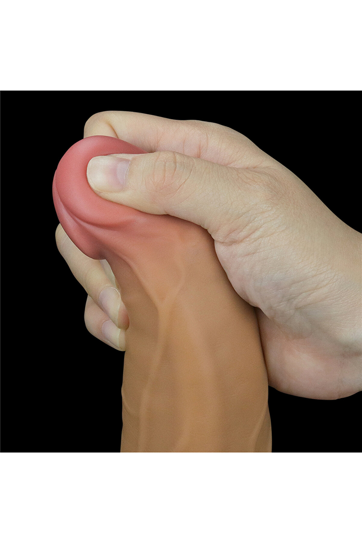 Meyrabest 9.0   Dual Layered Plati̇num Si̇li̇cone Hareketli̇ Rotator Uzaktan Kumandalı Ti̇treşi̇mli̇ Di̇ldo