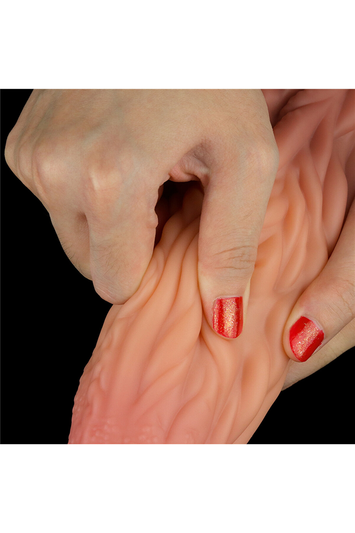 Meyrabest Lovetoy 10   Dual Layered Plati̇num Si̇li̇cone Horse Di̇ck Di̇ldo