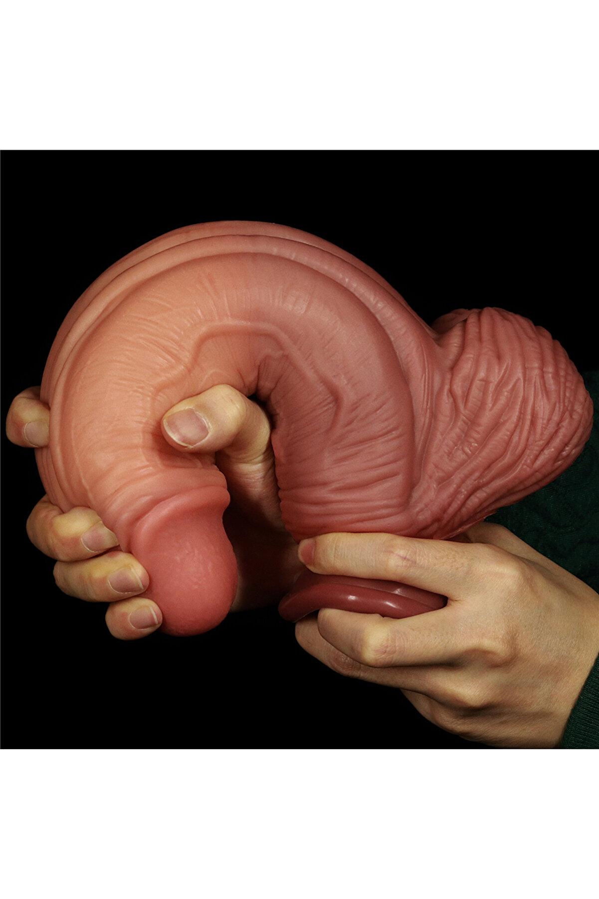 Meyrabest Lovetoy &Ouml;zel 10   Dual Layered Plati̇num Si̇li̇cone Cock Di̇ldo