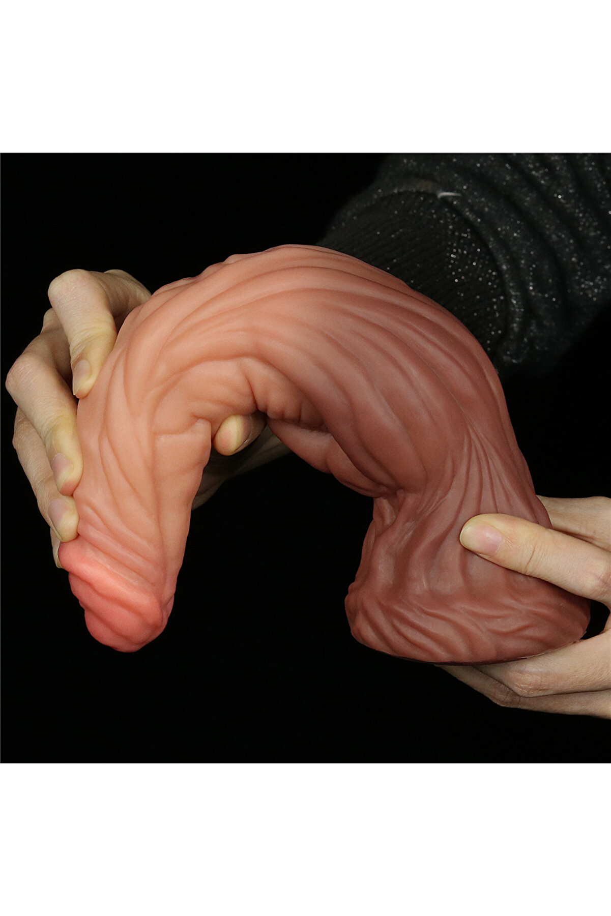 Meyrabest Lovetoy 9.5   Dual Layered Plati̇num Si̇li̇cone Cock Di̇ldo