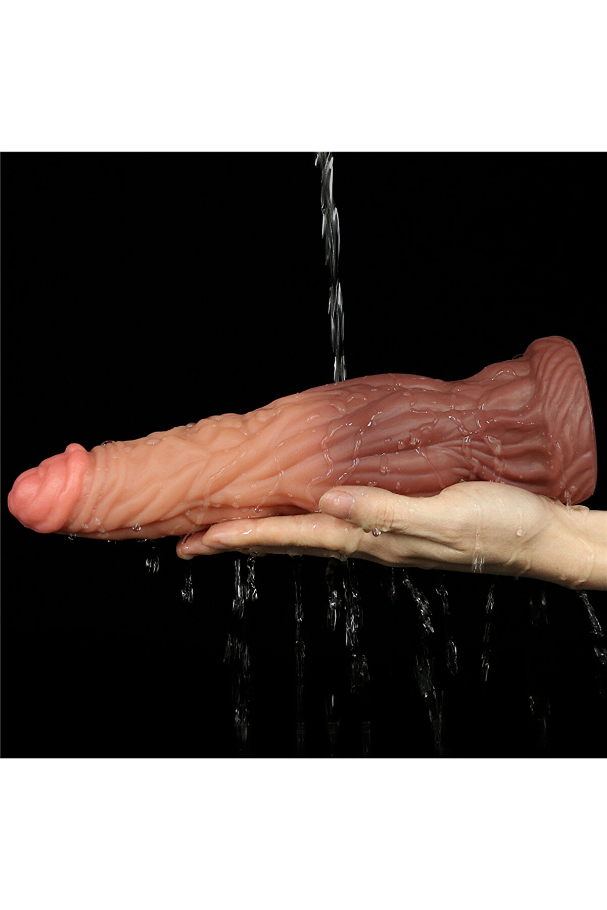 Meyrabest Lovetoy 9.5   Dual Layered Plati̇num Si̇li̇cone Cock Di̇ldo