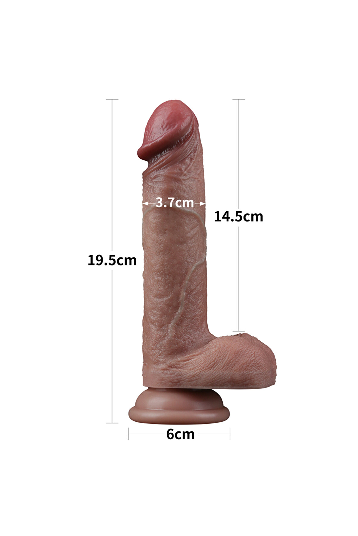 Meyrabest Dual Layered Si̇li̇cone Cock Di̇ldo