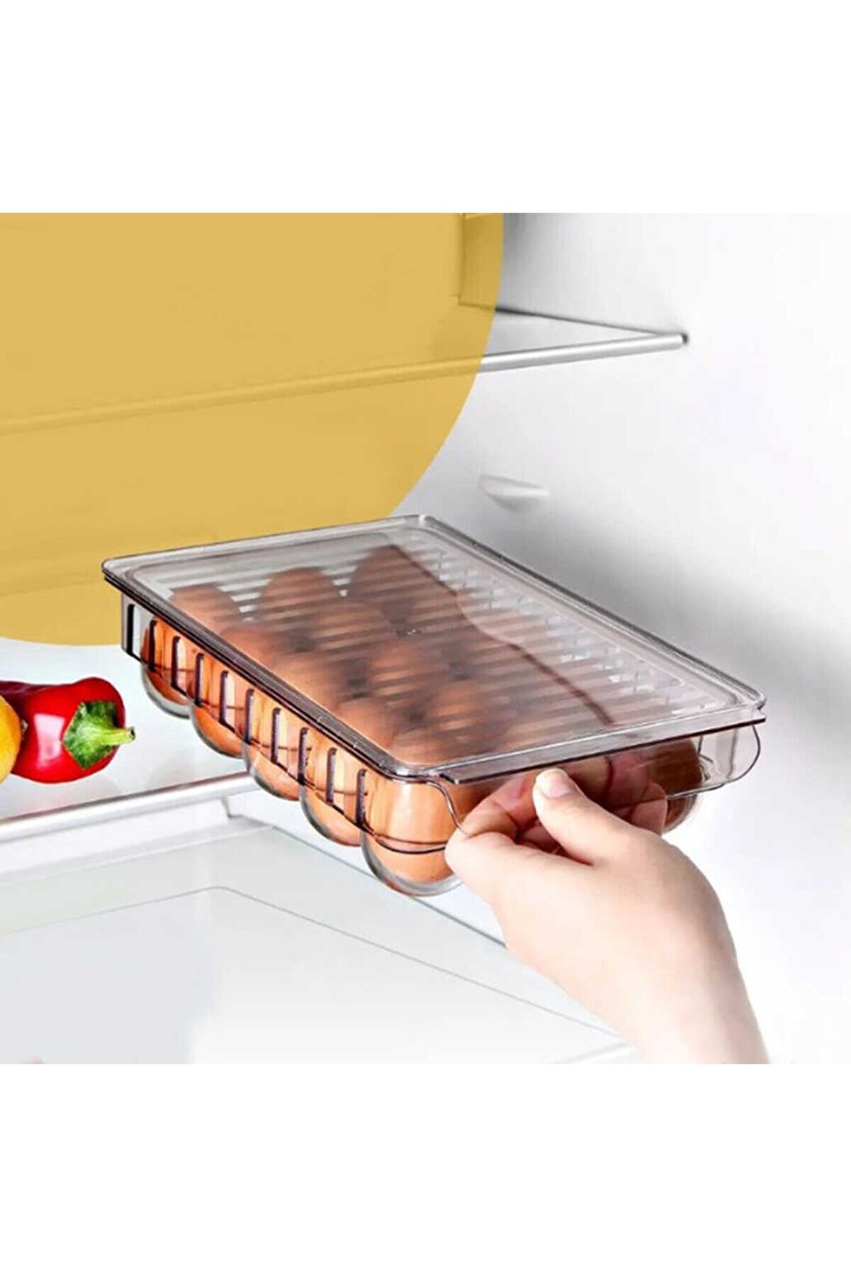 Ethab Ti̇caret Cenoa F-222 ( 15Li̇ ) Yumurta Saklama Kabı Mi̇ka Kri̇stal