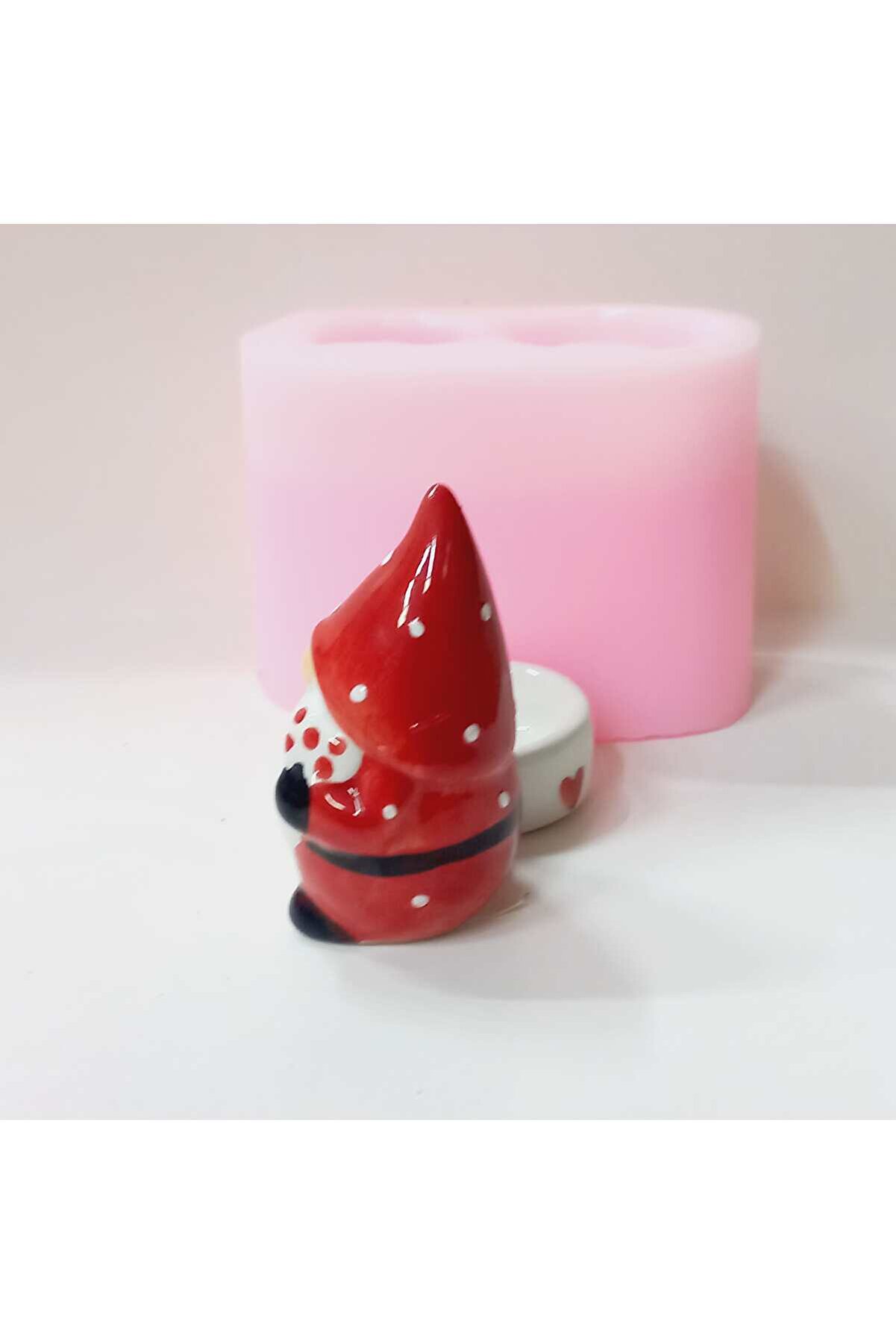 Kalıpcınızburada Noel Baba Tealli̇ght Mumluk - K7707