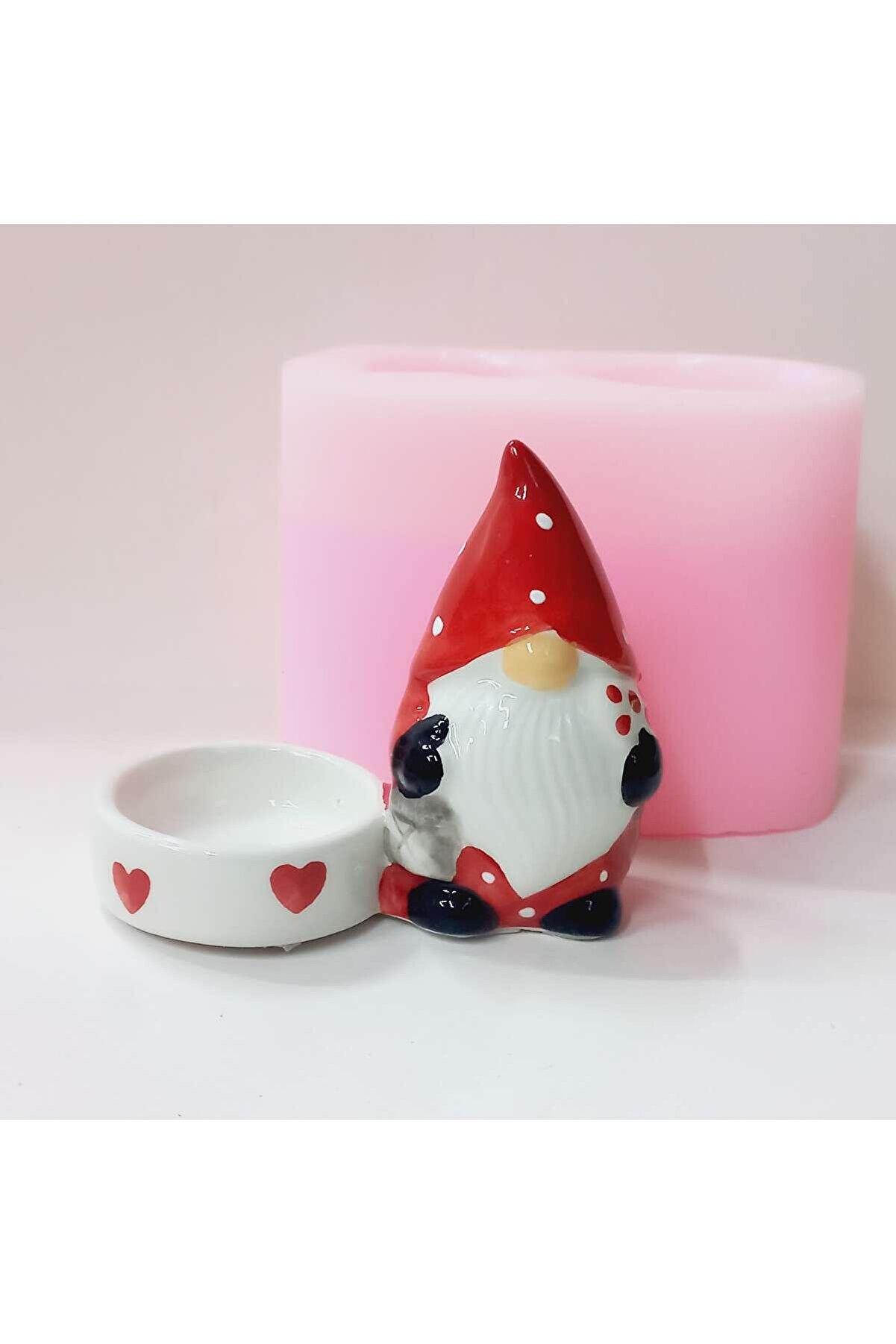 Kalıpcınızburada Noel Baba Tealli̇ght Mumluk - K7707