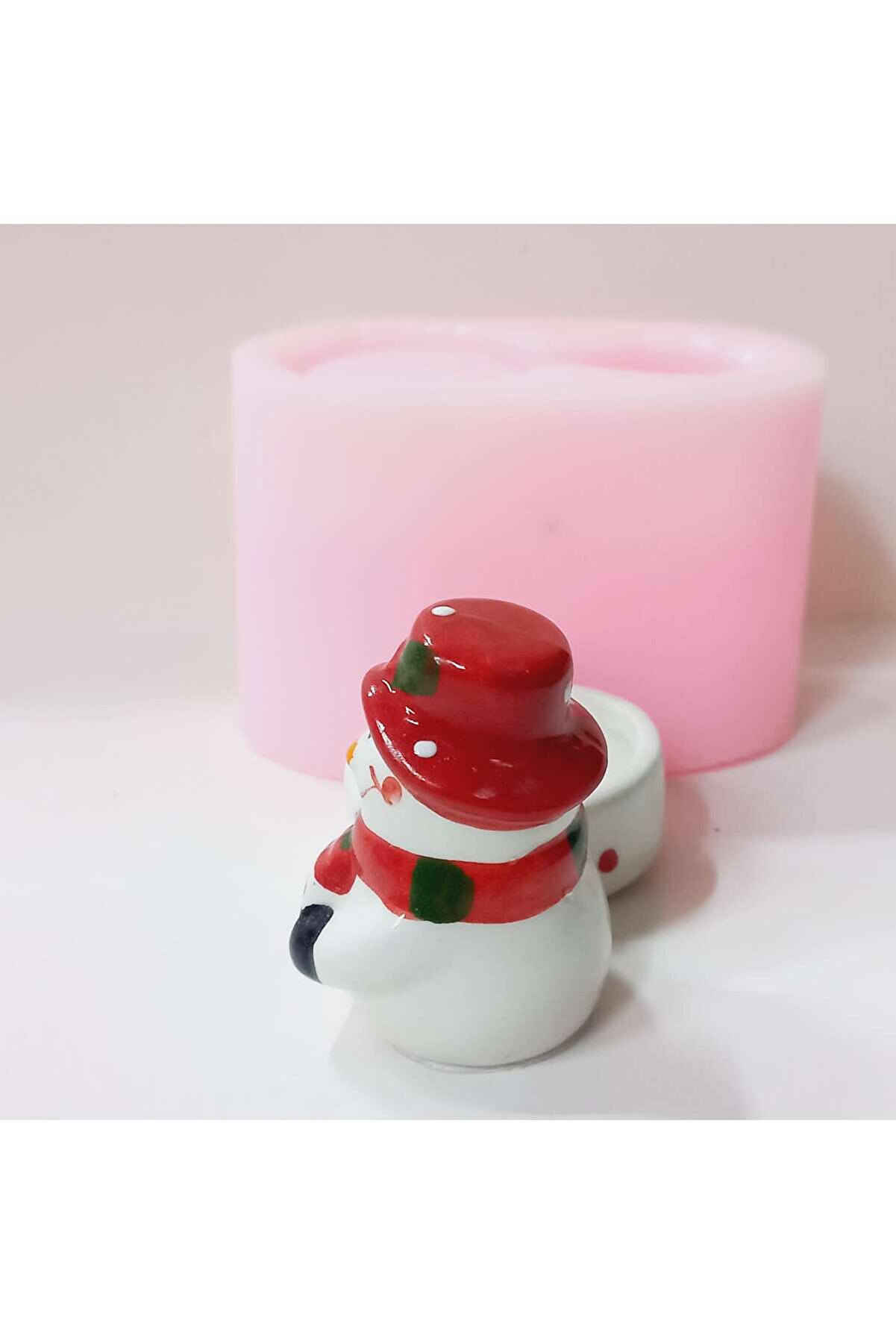 Kalıpcınızburada Kardan Adam Teali̇ght Mumluk