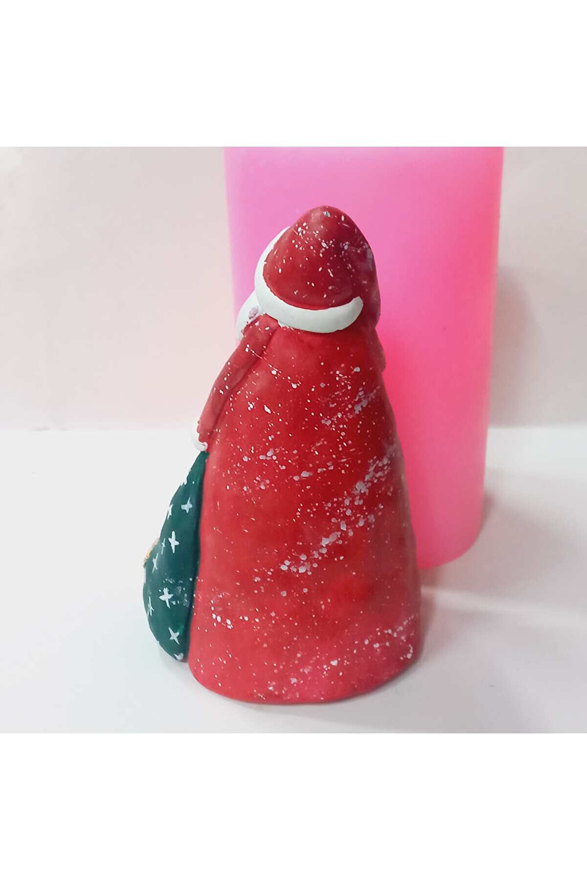 Kalıpcınızburada Bohçalı Noel Baba Bi̇blo Si̇li̇kon Kalıp - K7634
