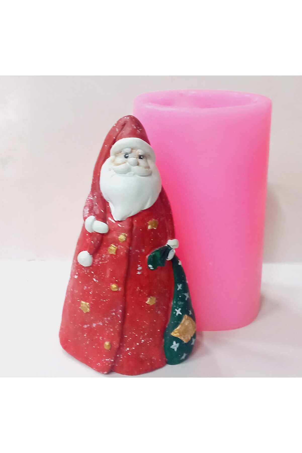 Kalıpcınızburada Bohçalı Noel Baba Bi̇blo Si̇li̇kon Kalıp - K7634
