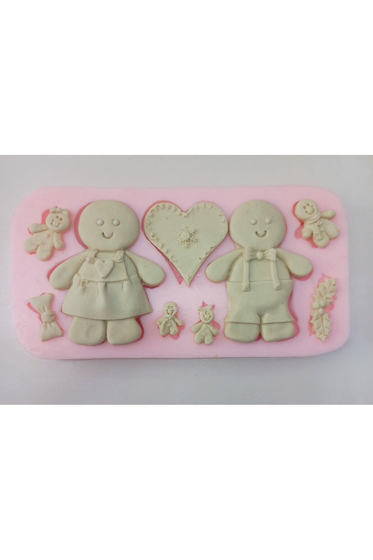 Kalıpcınızburada Kurabi̇ye Adamlar Çoklu Si̇li̇kon Kalıp -