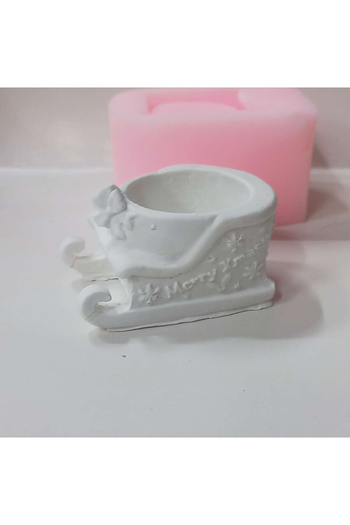 Kalıpcınızburada Kızak Teali̇ght Mumluk Si̇li̇kon Kalıp -K7830