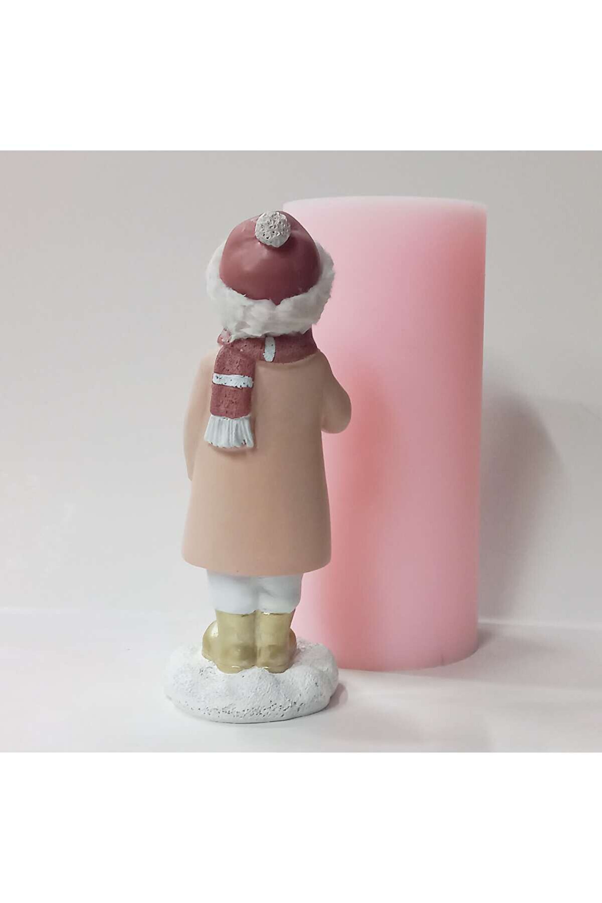 Kalıpcınızburada Kuşlu Noel Kız Si̇li̇kon Kalıp -K7678