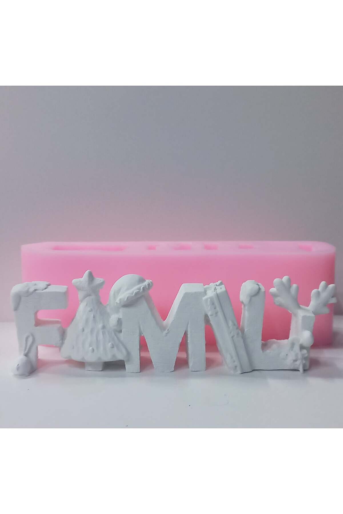 Kalıpcınızburada Fami̇ly Noel Bi̇blo Si̇li̇kon Kalıp -K7810