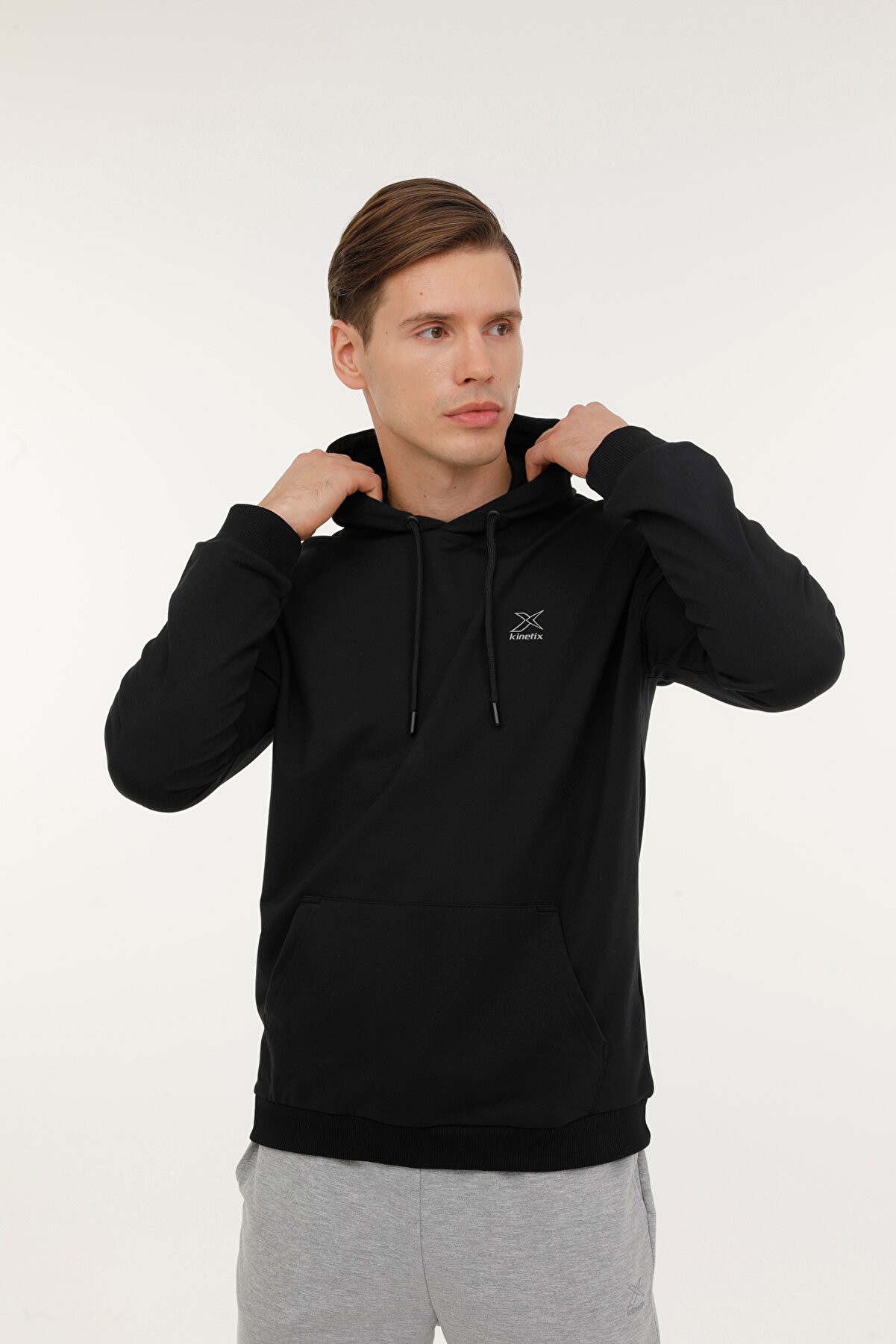 Ki̇neti̇x M-Sn88 Bsc Hoodıe 3Fx Si̇yah Erkek Sweatshi̇rt