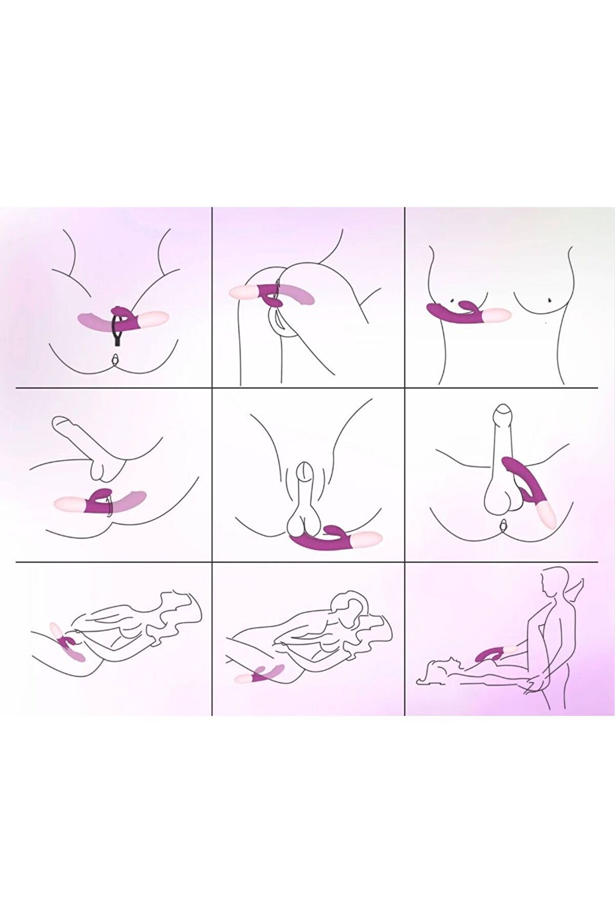 Erox Şarjlı 20 Mod G Noktası Kli̇tori̇s Uyarıcılı Tavşan Vi̇brat&ouml;r Ti̇treşi̇mli̇