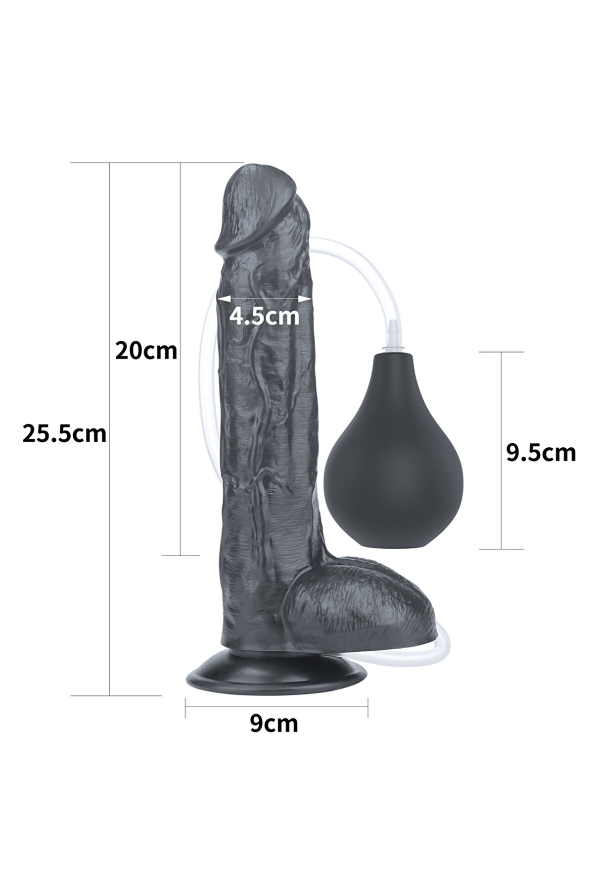 Meyrabest Lovetoy 10   Squi̇rt Extreme Boşalabi̇li̇r Di̇ldo - Black