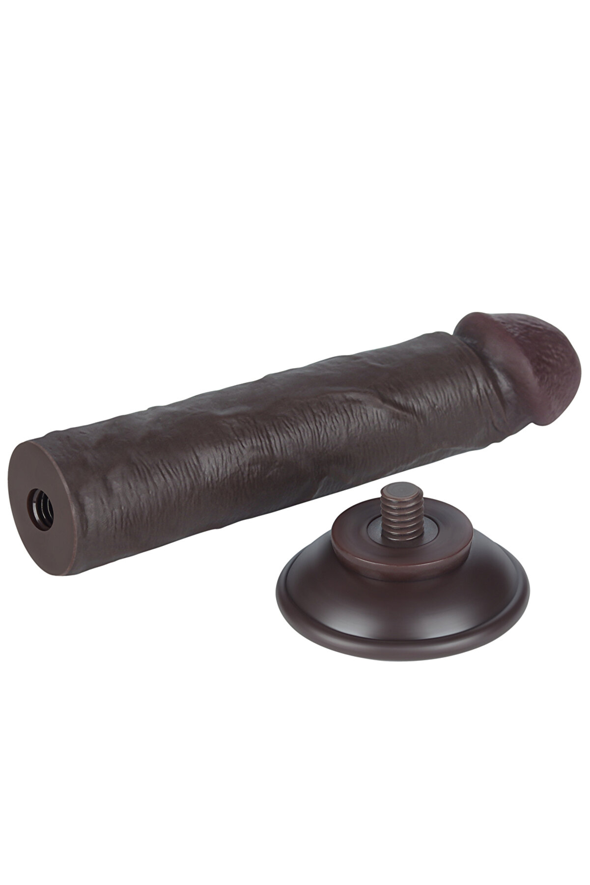 Meyrabest 8   Sli̇di̇ng Ski̇n Dual Layer Dong Black Di̇ldo