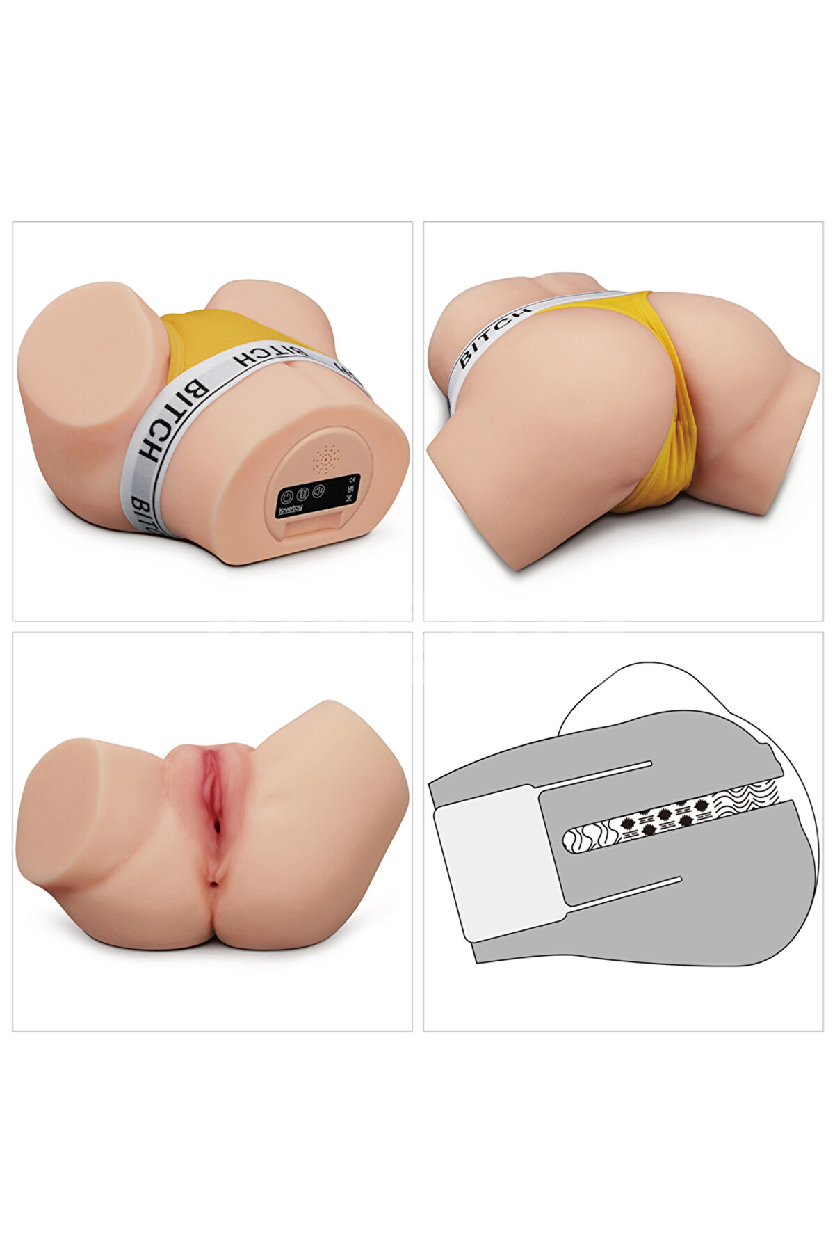 Lovetoy Streetgi̇rl S Sensati̇on Pulse Box (Flesh) Emi̇ş Yapan Sesli̇ Ti̇treşi̇mli̇ Yarım Kal&ccedil;a Mast&uuml;rbat&ouml;r