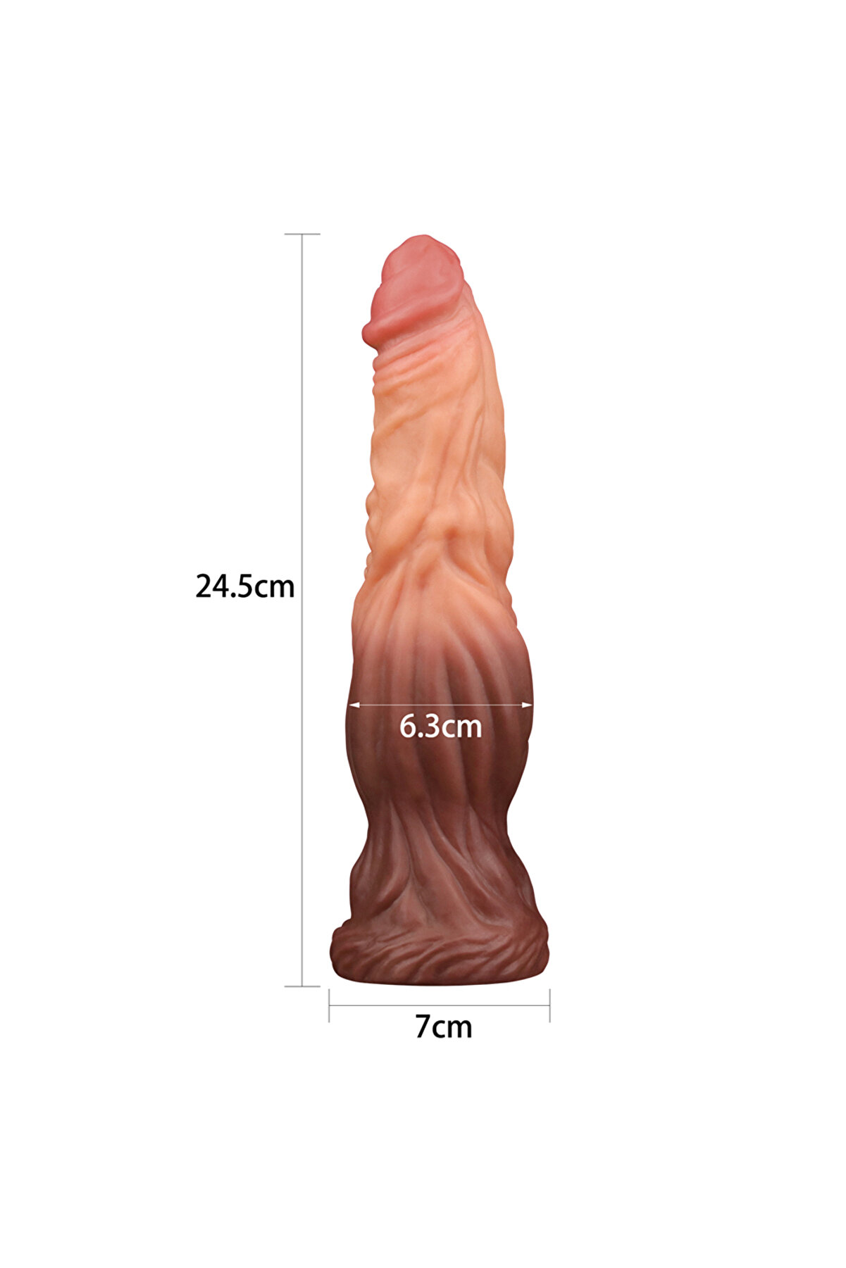 Meyrabest Lovetoy 9.5   Dual Layered Plati̇num Si̇li̇cone Cock Di̇ldo