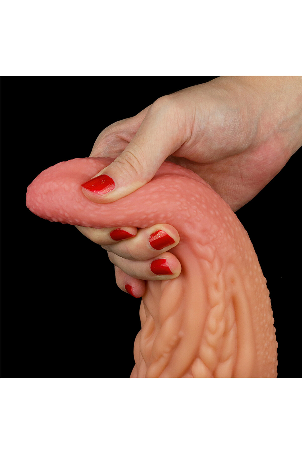 Meyrabest Lovetoy 10   Dual Layered Plati̇num Si̇li̇cone Horse Di̇ck Di̇ldo