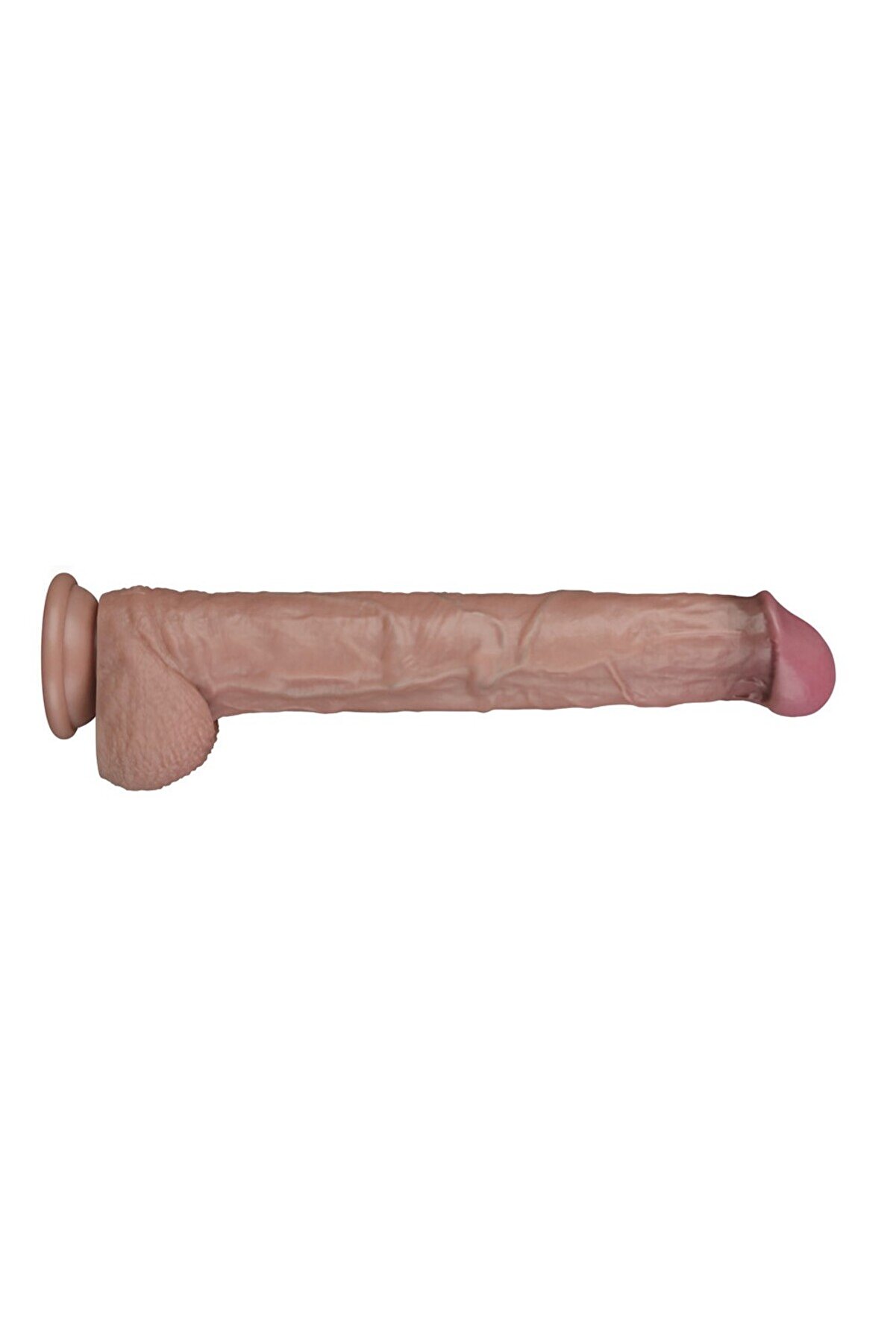 Meyrabest Lovetoy 37Cm &Ccedil;i̇ft Katmanlı B&uuml;k&uuml;lebi̇li̇r Si̇li̇kon Peni̇s Xxl Cock Di̇ldo