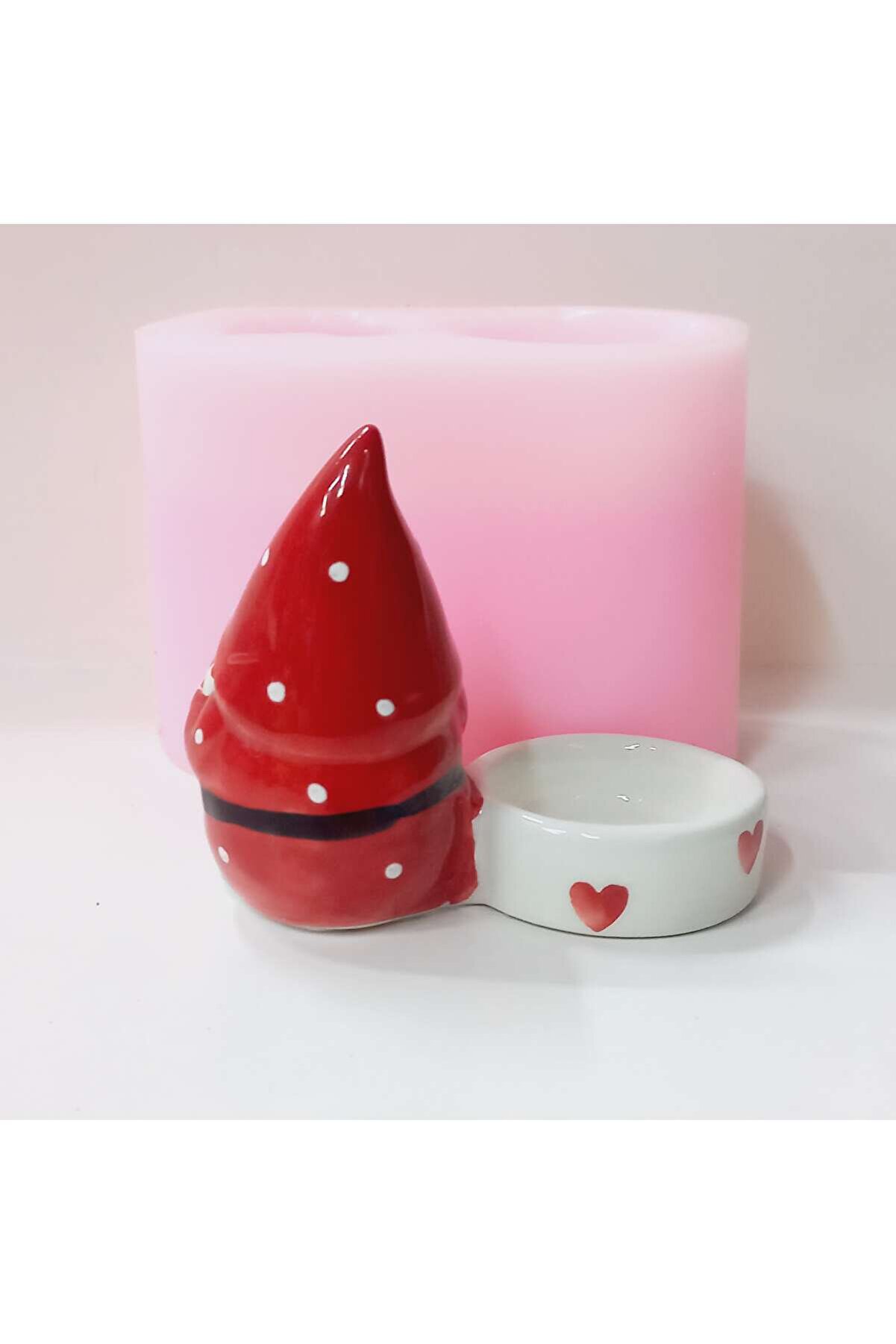 Kalıpcınızburada Noel Baba Tealli̇ght Mumluk - K7707