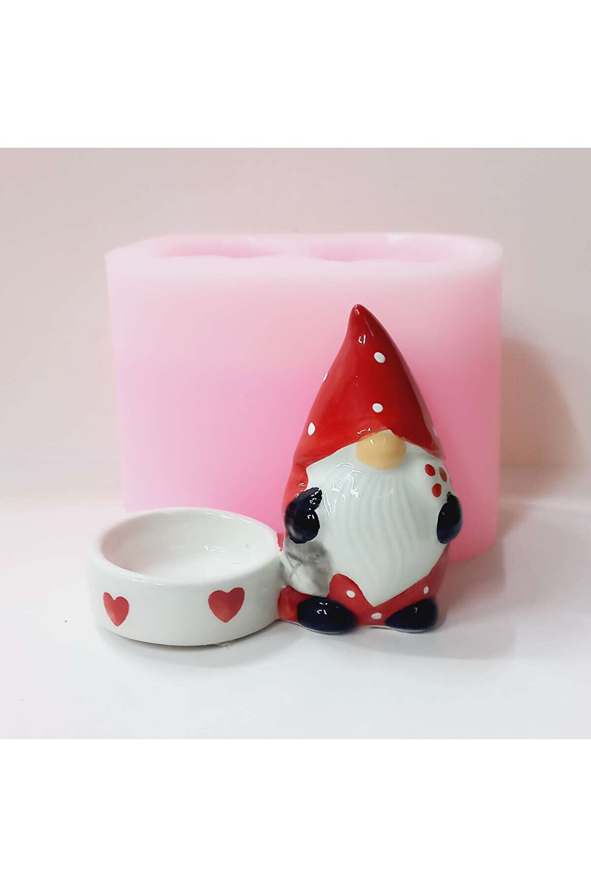 Kalıpcınızburada Noel Baba Tealli̇ght Mumluk - K7707