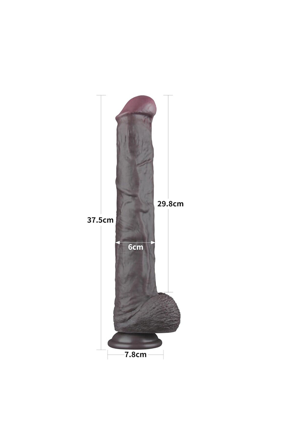 Meyrabest Lovetoy 14.5   Dual Layered Bendable Si̇li̇cone Cock Xxl(Black) Di̇ldo