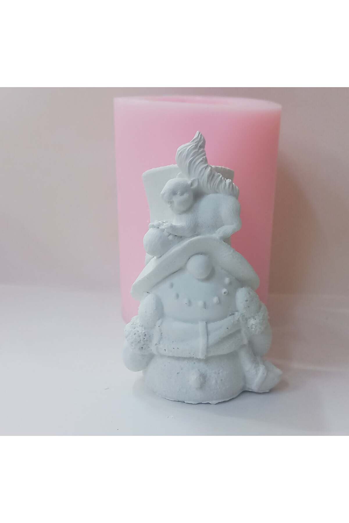 Kalıpcınızburada Si̇ncaplı  Penguen Bi̇blo Si̇li̇kon Kalıp  -K7712