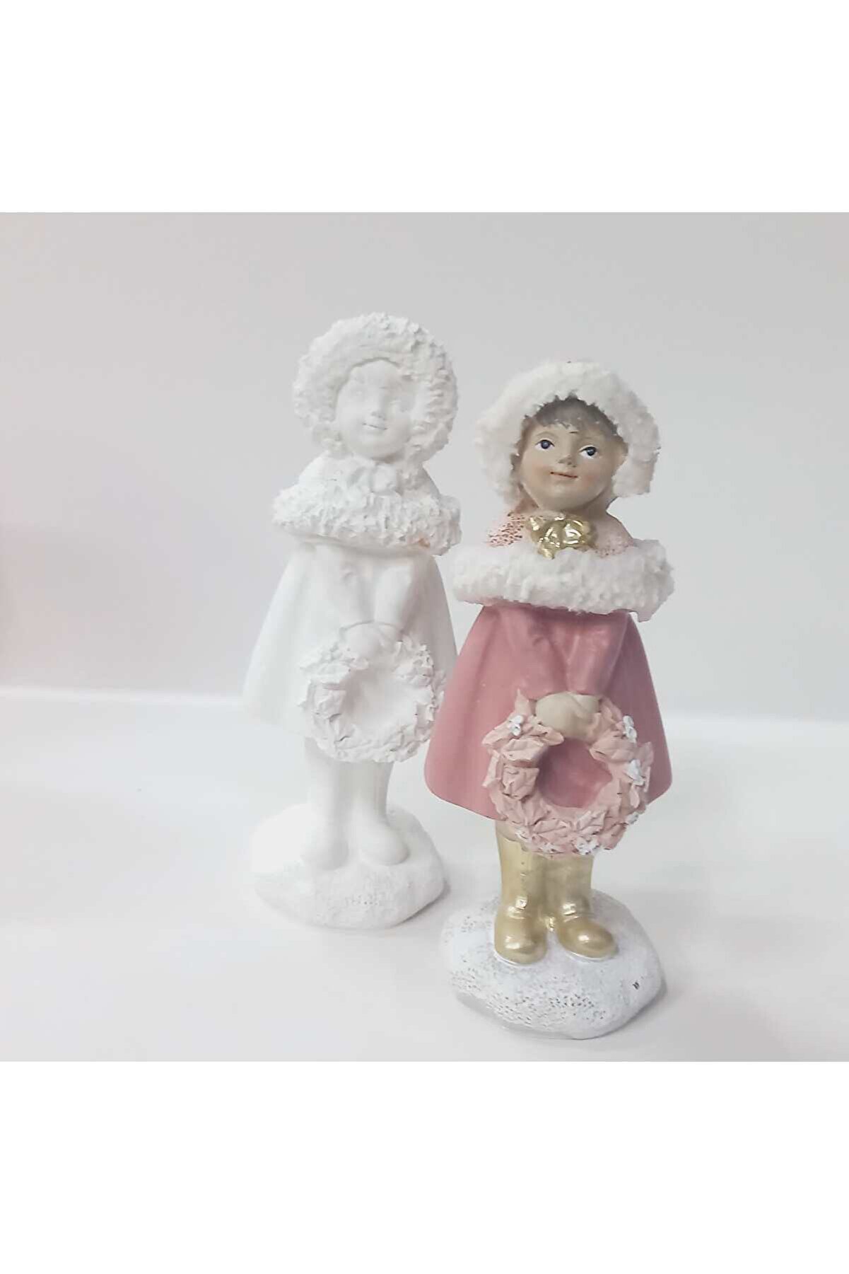 Kalıpcınızburada Çelenk Tutan Kız Si̇li̇kon Kalıp -K7679