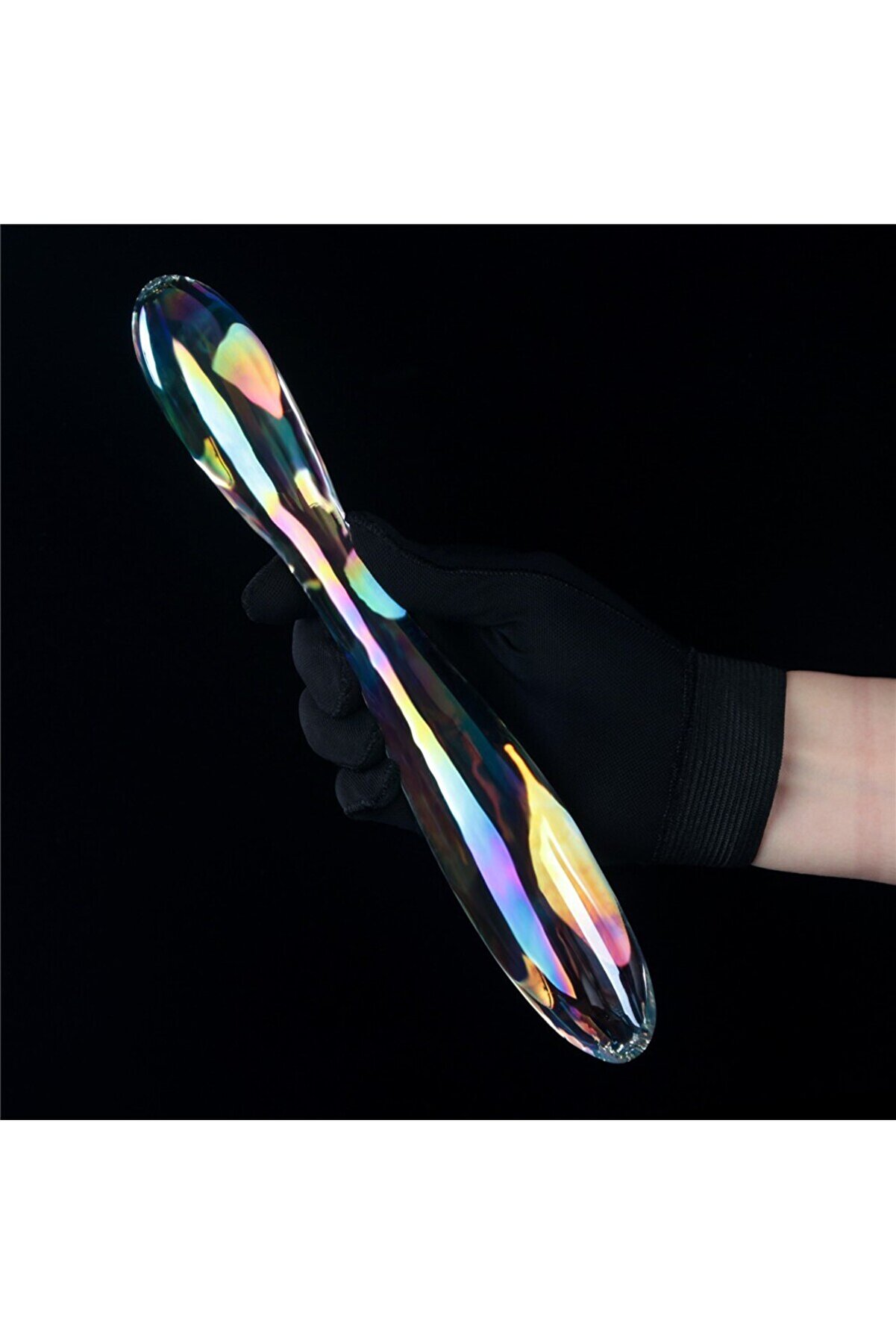 Meyrabest Twi̇li̇ght Gleam Glass Di̇ldo- Double Deli̇ght &Ccedil;i̇ft Taraflı Cam Di̇ldo