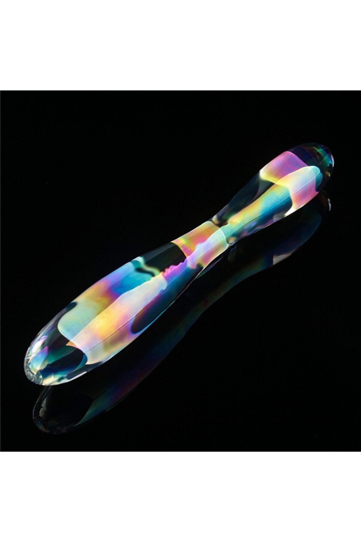 Meyrabest Twi̇li̇ght Gleam Glass Di̇ldo- Double Deli̇ght &Ccedil;i̇ft Taraflı Cam Di̇ldo