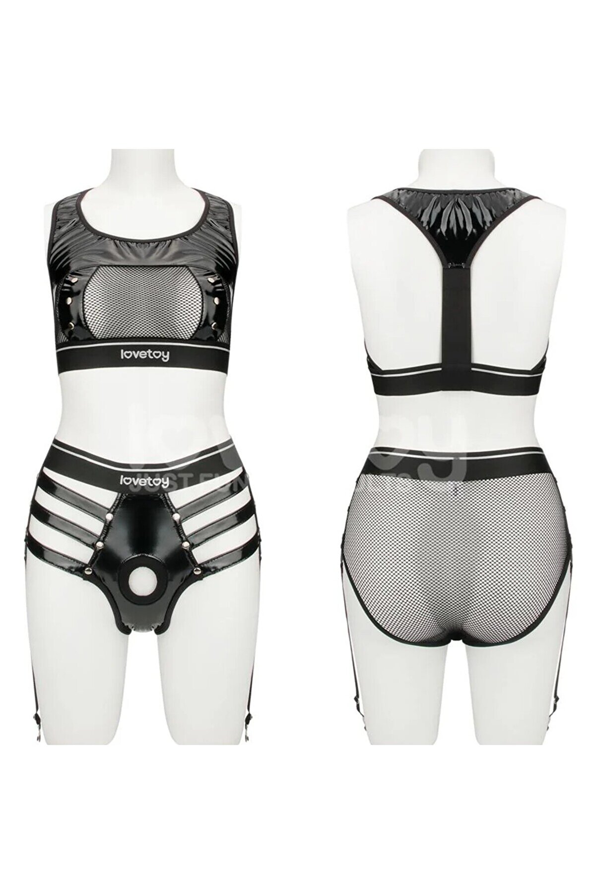 Meyrabest Lovetoy Rebelli̇on Rei̇gn Iconi̇c Harness Strap On Set (Xs/S) Strap On Kemeri̇