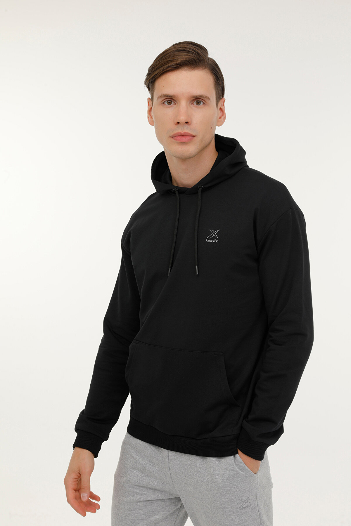 Ki̇neti̇x M-Sn88 Bsc Hoodıe 3Fx Si̇yah Erkek Sweatshi̇rt